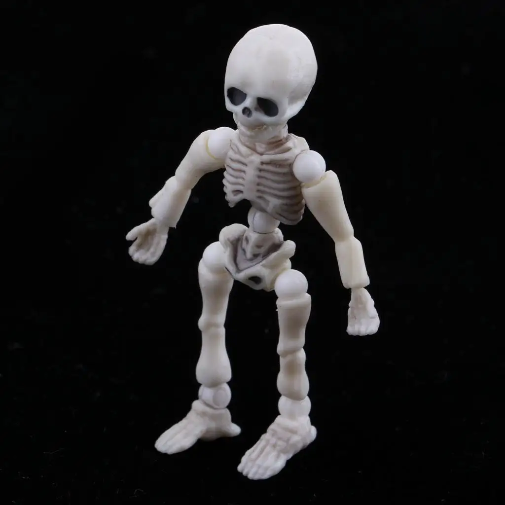 5.4cm Skeleton Doll Figures  Toy for Dollhouse Decoration  Playset