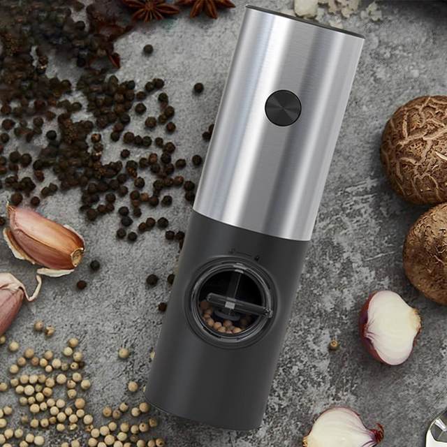 Gravity Electric Salt and Pepper Grinder Set Automatic Spice Mill Cumin  Grinder Pulverizer for Cooking Seasoning Kitchen Gadget - AliExpress