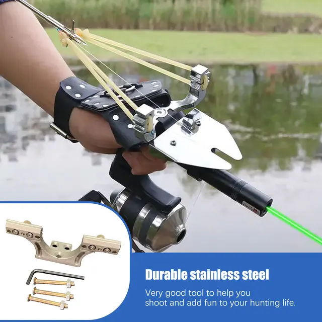 Slingshot Fishing Accessories Multi-function More Efficient Great Power  Portable Nylon Stainless Steel Bow Arrow Brush Bows