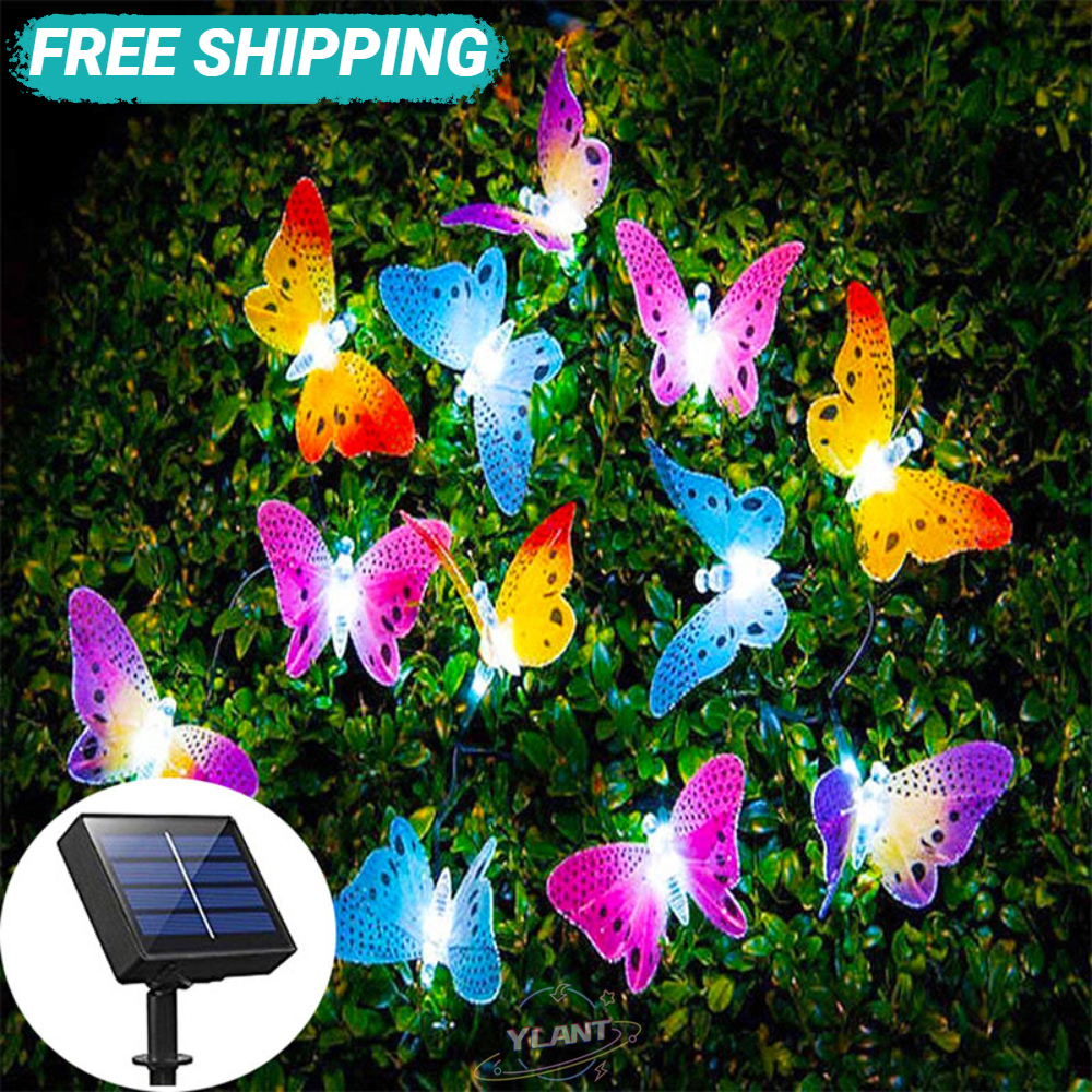 fiber optic butterfly string lights