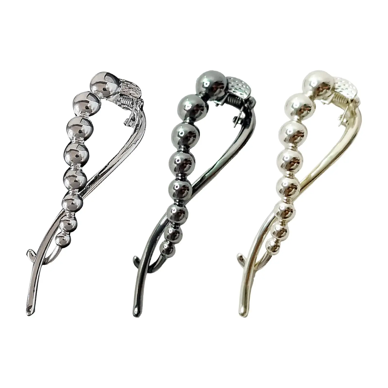 Hairpin Clip Non Slip Hair Styling Accessories Metal Ponytail Holder Hair Barrettes for Long Hair Ceremony Girls Women Birthday
