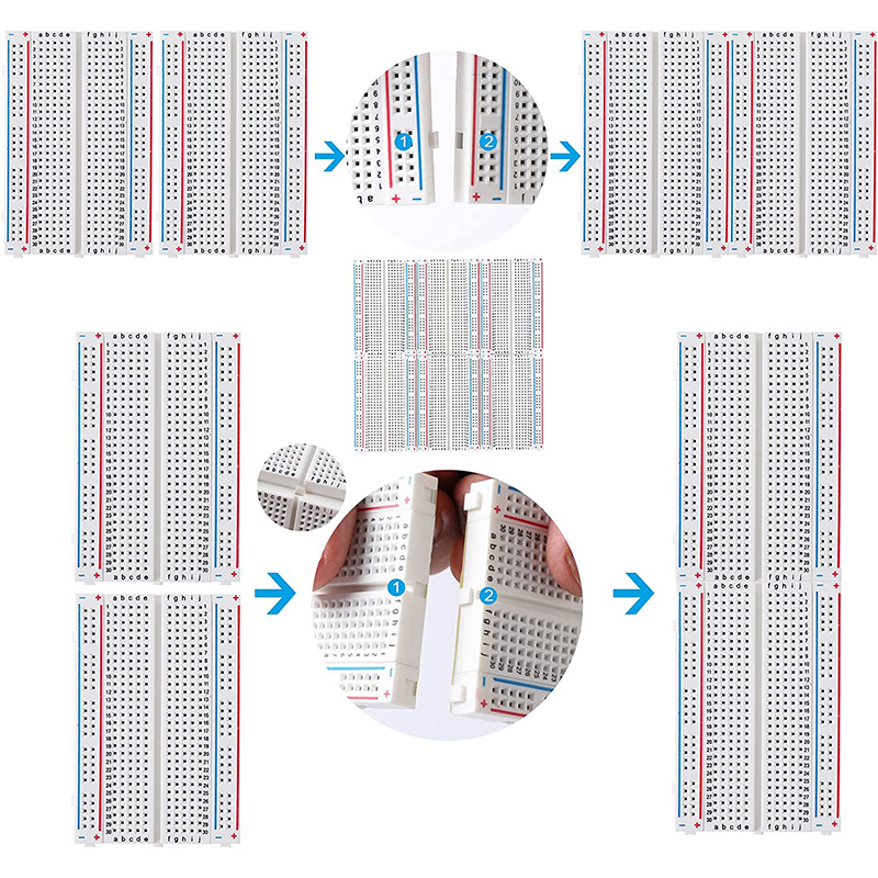 Laboratório PCB Prototype Breadboard, Solderless Wire, Mini