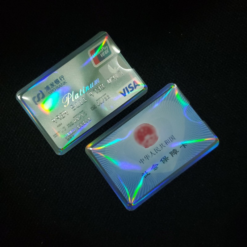 5 stücke Klar Laser ID Karte Halter Bank Kredit Visitenkarte Abdeckung Student Bus Zugang Karte Schutz Wasserdichte Karte Organizer fall – Detail 2