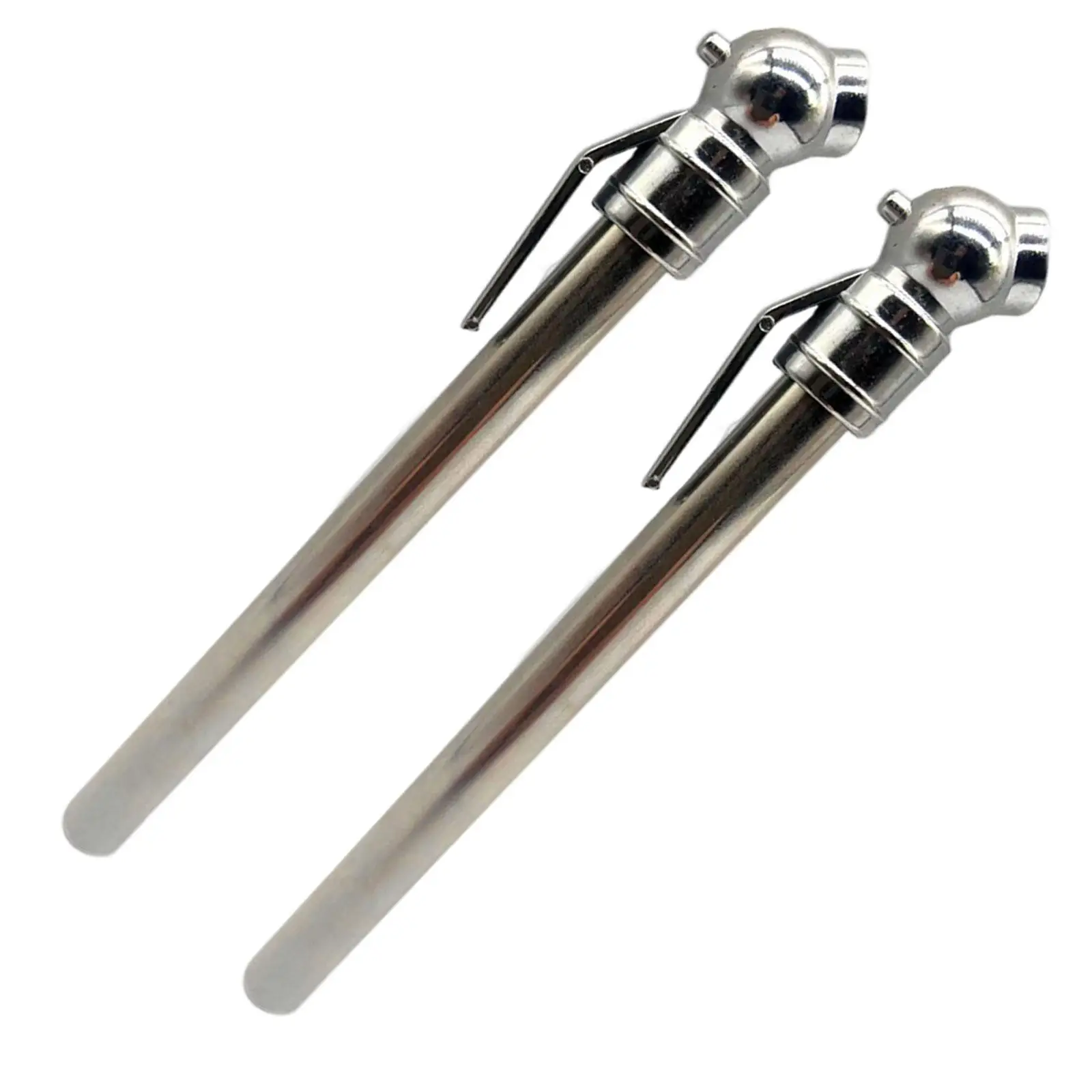 2Pcs Pencil Tire Pressure Gauge Stainless Steel Body for Bicycles Trucks Car