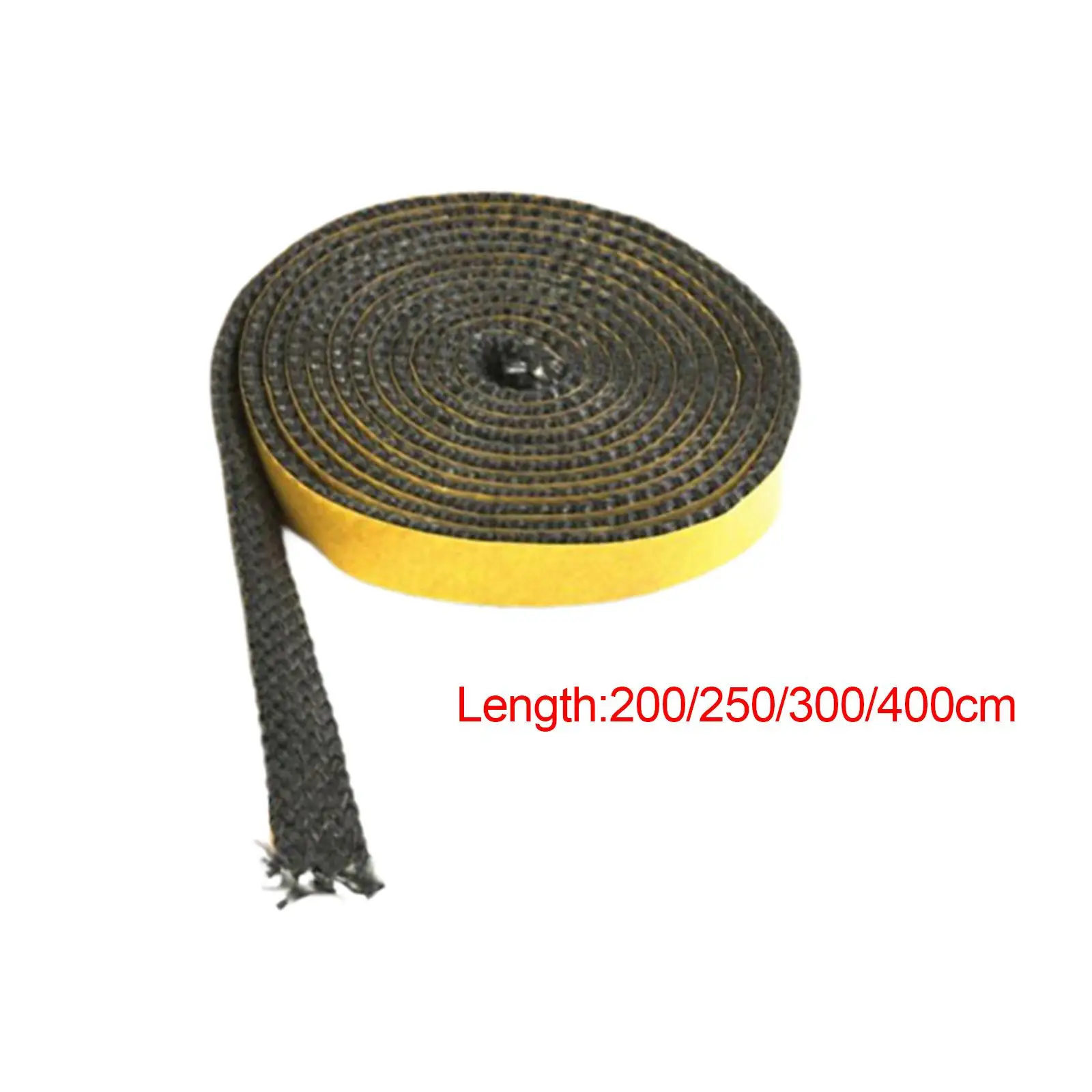 Stoves Gasket Fiberglass Flat Gasket Tape Multipurpose High Temperature Resistance Replace for Oven Stoves Door Window Fireplace