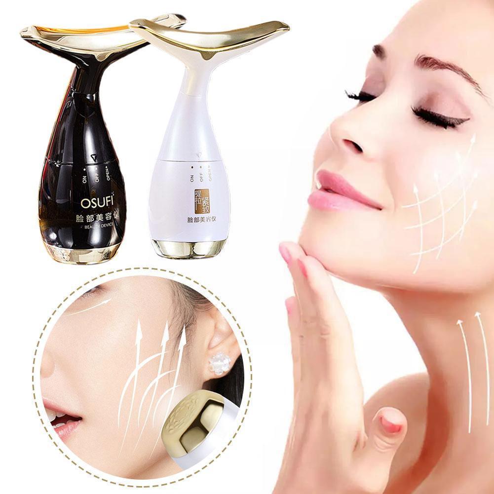 Best of Ultrasonic Facial Neck Massager Lifting Beauty Device V Neck Photon Face Tightening Massager Shaped Therapy Slimming Machin B4J1 Reviews & Tips