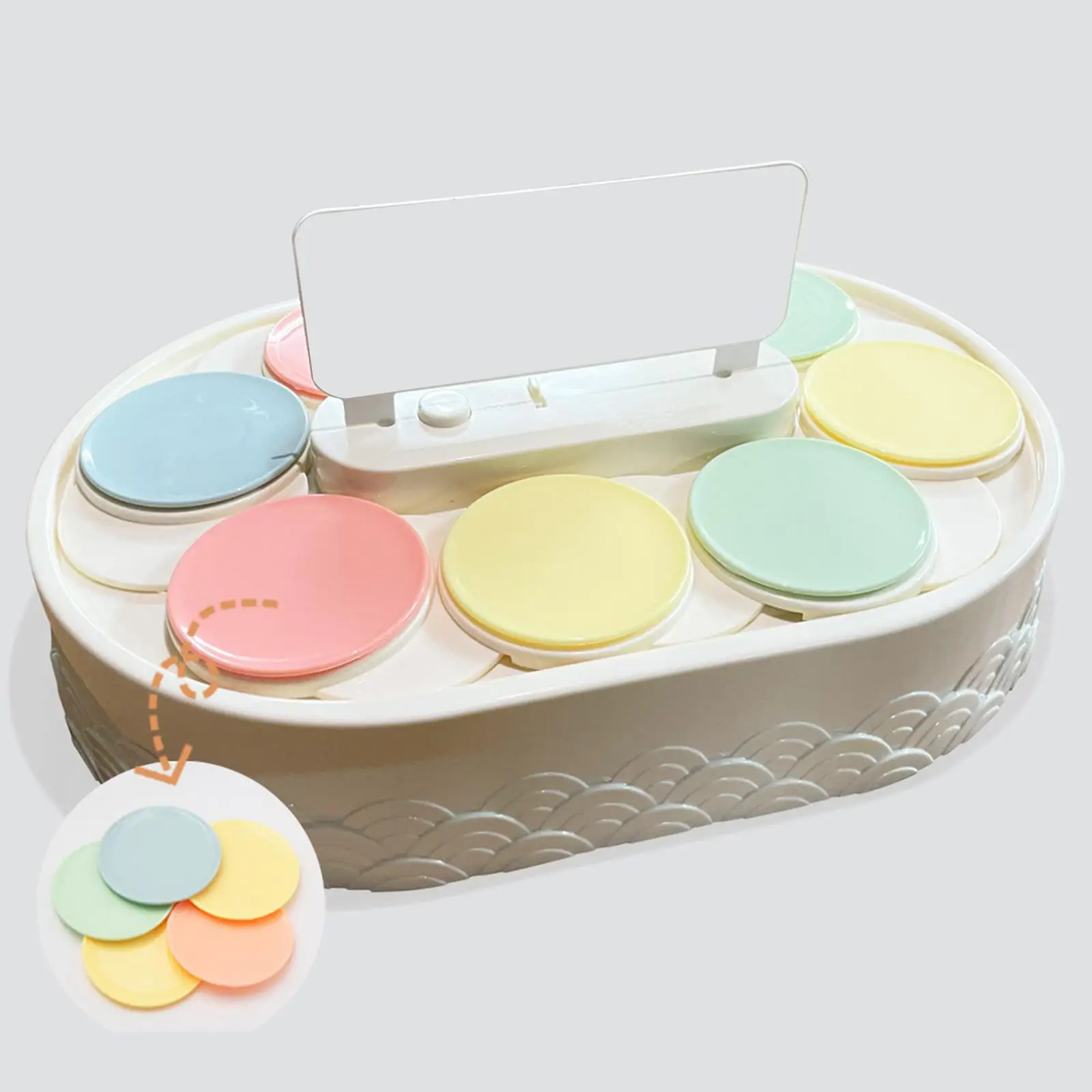 Tabletop Rotating Sushi Machine Swing Tray Dessert Stand Cookie Cupcake Holder for Home Event Desserts Cupcakes Festival