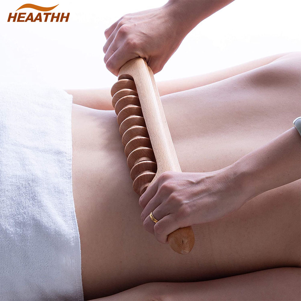 Best of Lymphatic Drainage Massage Roller Wooden Therapy Massage Tool Handheld Trigger Point Manual Muscle Relaxation Rolle Stick Reviews & Tips