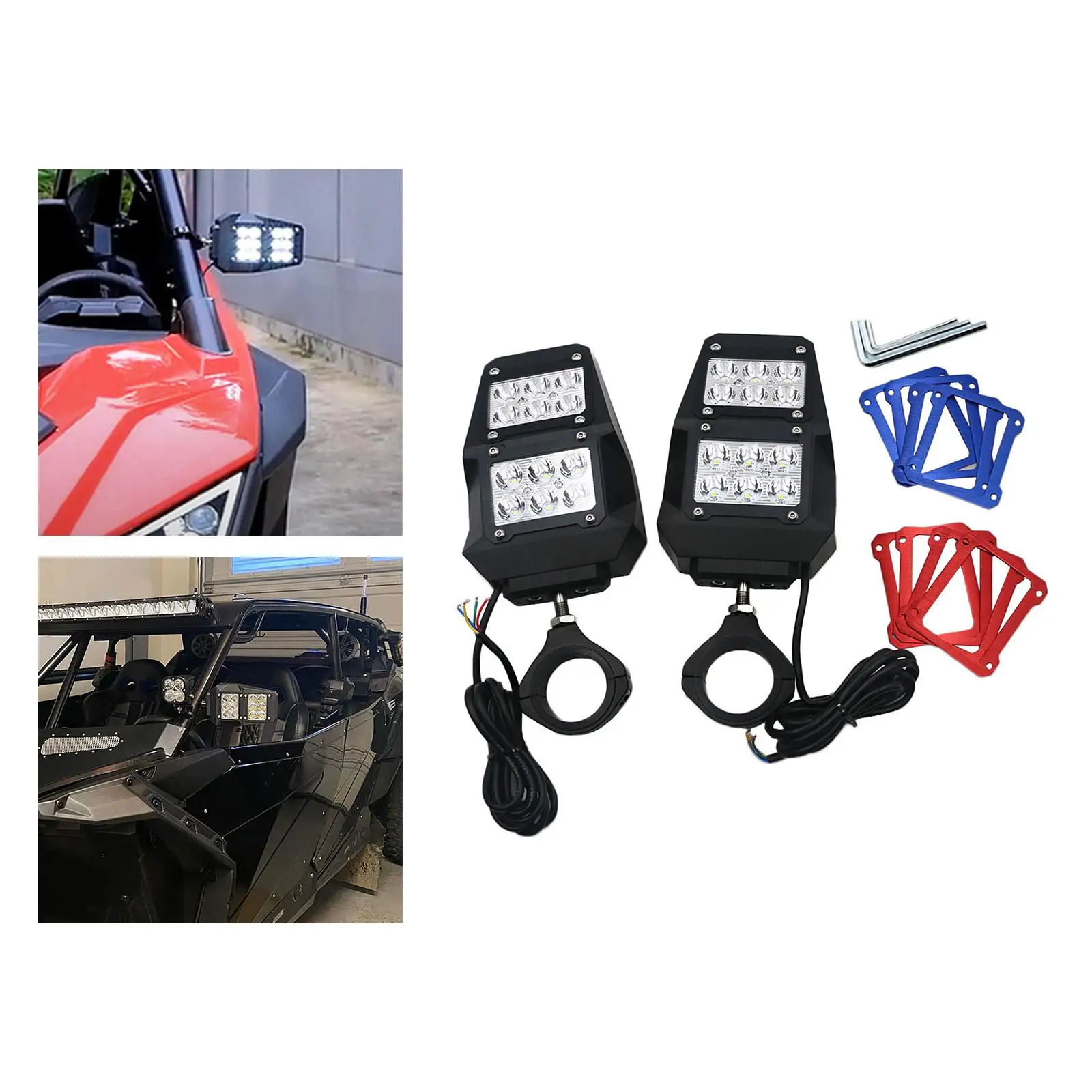 Unique All Topography Vehicle UTV/ATV Mirror with Light with Three Color Rear Frame UTV Rear View Mirrors for Auto Accessories