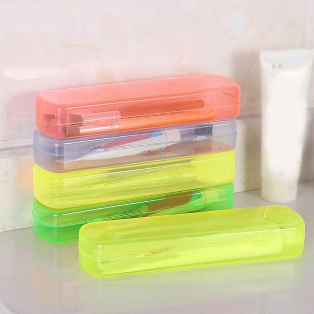 Portaspazzolino portatile portaspazzolino portaspazzolino  rettangolare/supporto/scatola per viaggiare in campeggio Organizer Box da  viaggio all'aperto - AliExpress