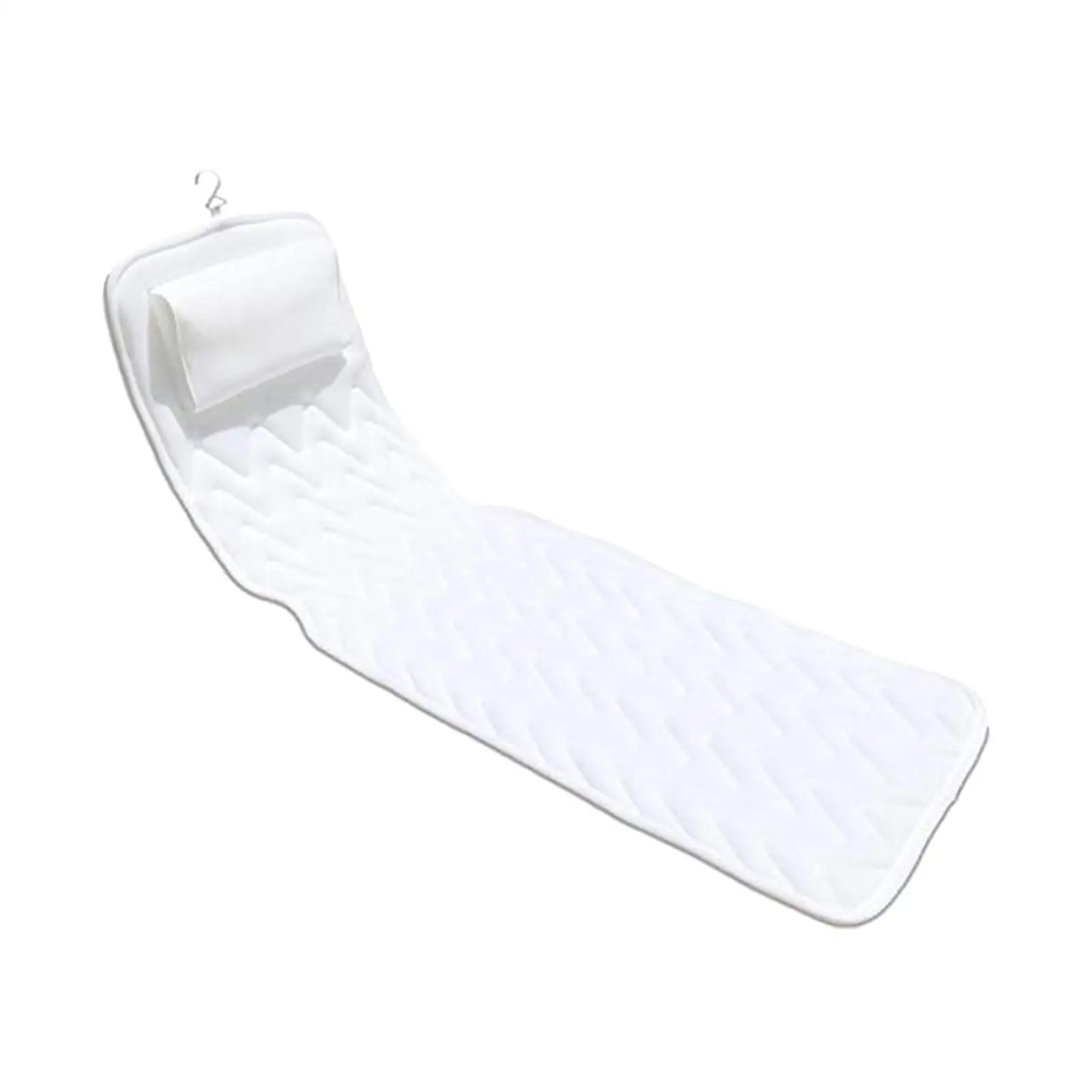 Full Body Bath Pillow Head Rest Mattress Pad Back Support for Bathtub SPA