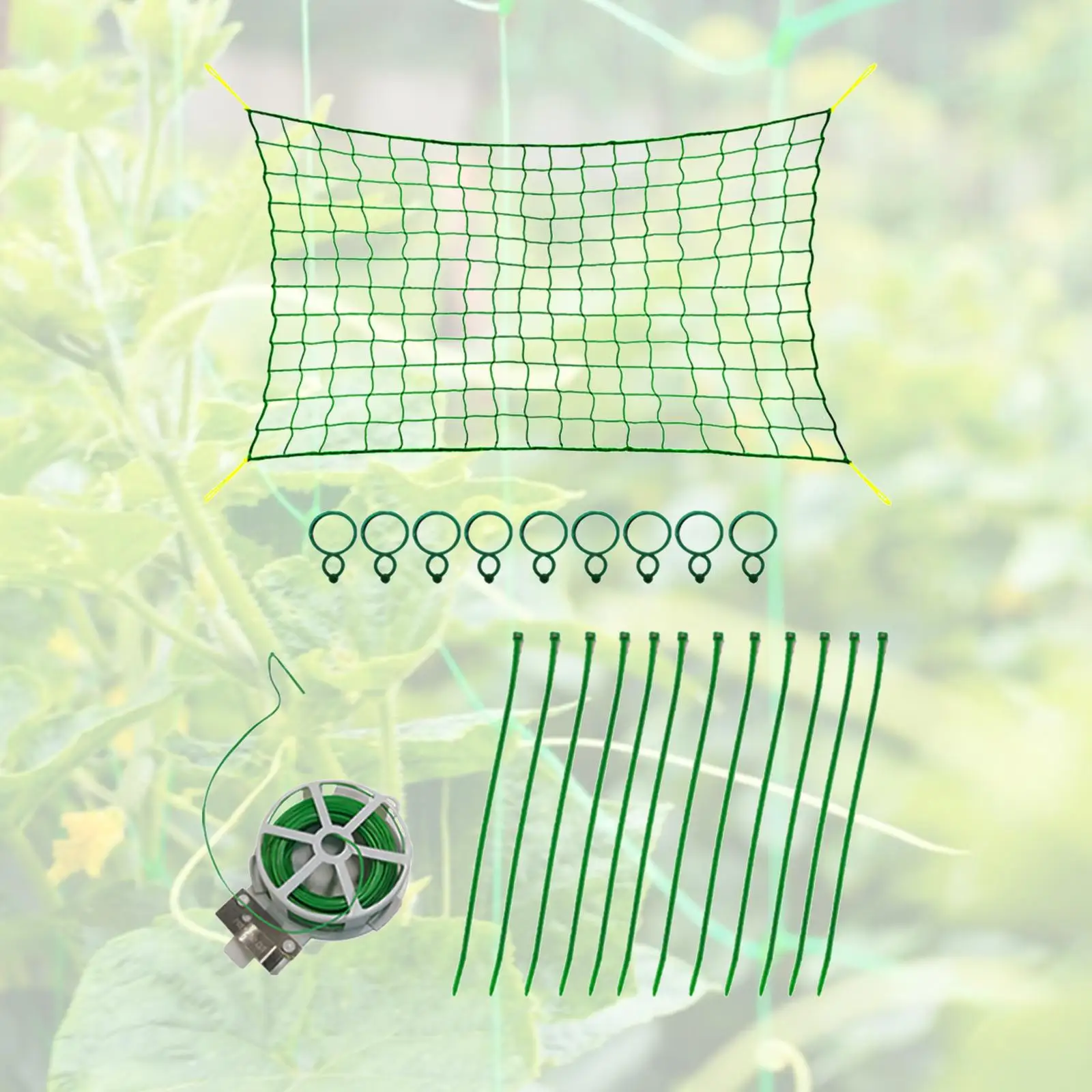 Grow Tent Trellis Net Elastic Plastic Garden Trellis Net for Indoor Vegetable Climbing Vine Plants Garden Plant
