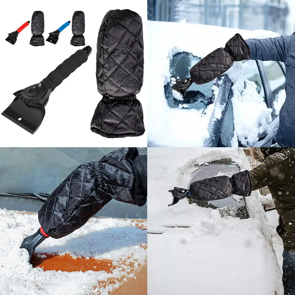 Compact Ice Scraper with  Removal Cleaning Tool Break Ice Scraper Sturdy Shovel Deicer Durable  Scrape for Vehicle Truck Car