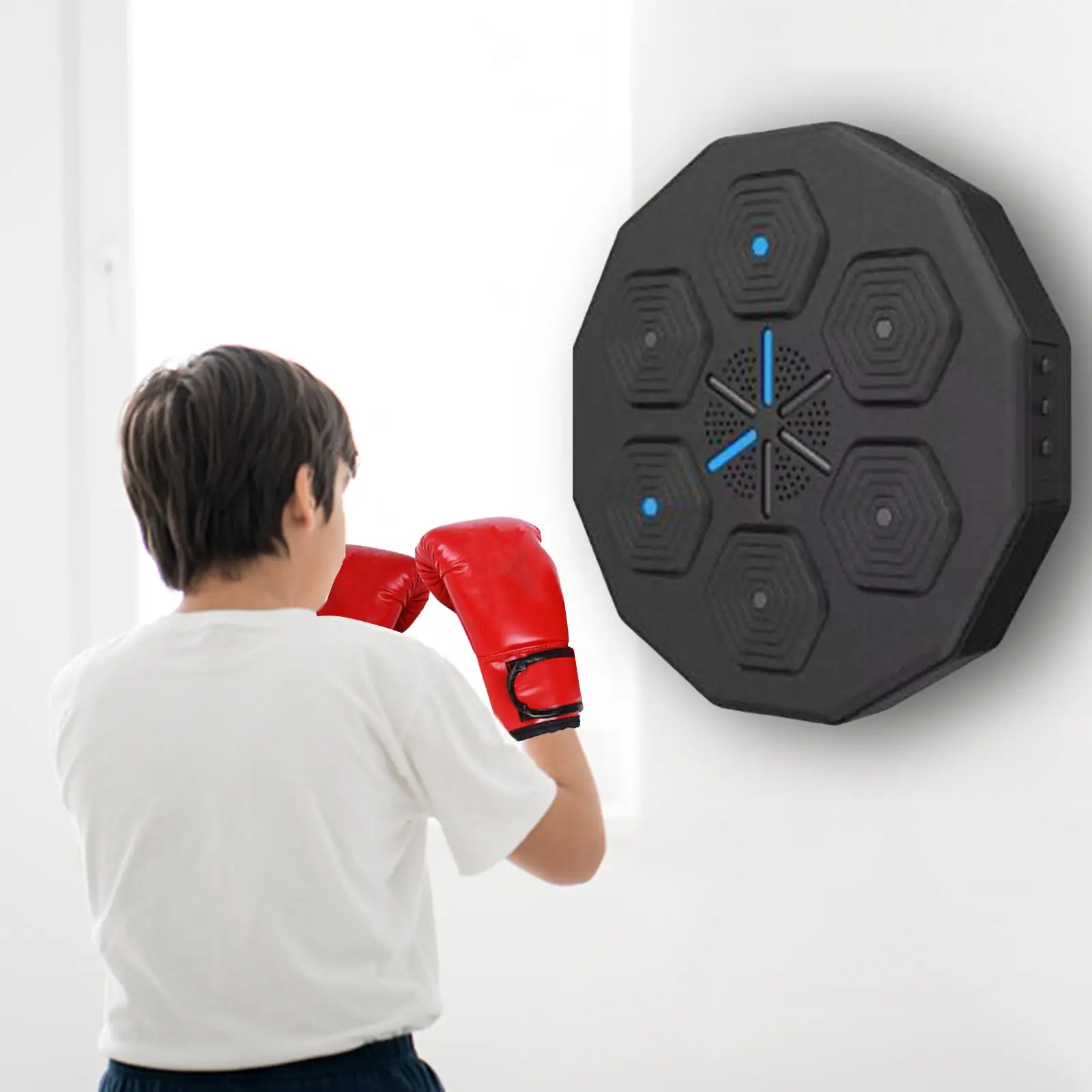 Music Boxing Wall Target for Kids Adults Wall Mounted Household Boxing Trainer Practice Boxing Machine for Indoor Exercise