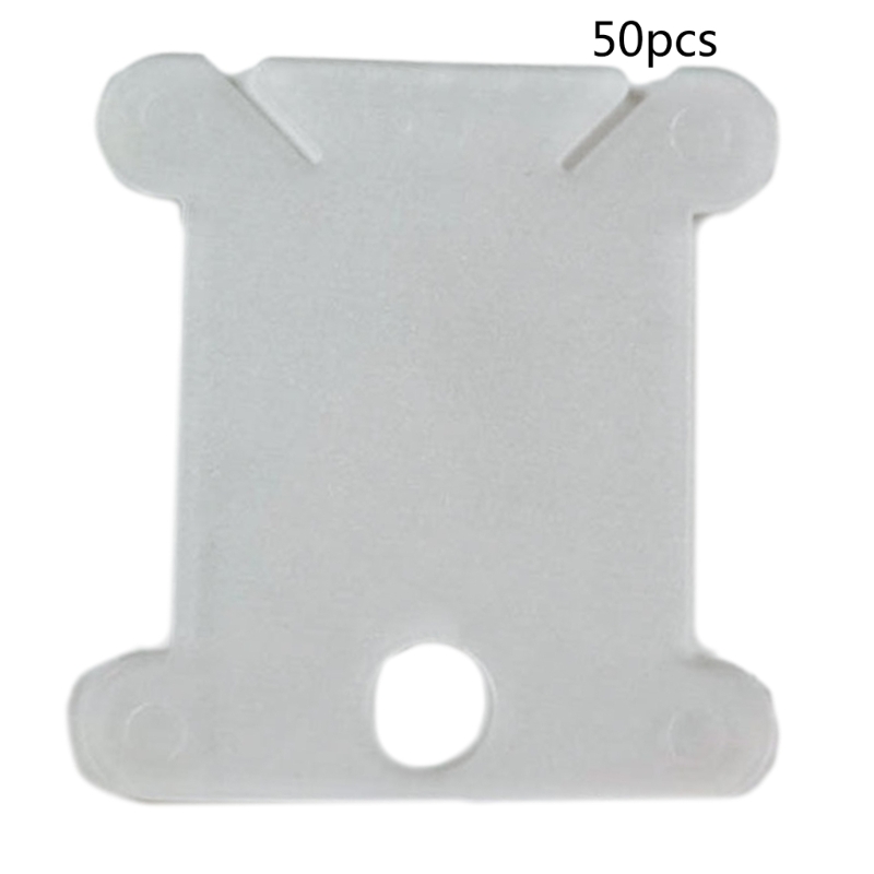 Description Picture 5 of item50 Pieces Plastic Thread Organiser Bobbins Floss Bobbins, Floss Winder for Embroidery/Sewing Thread Storage Drop shipping