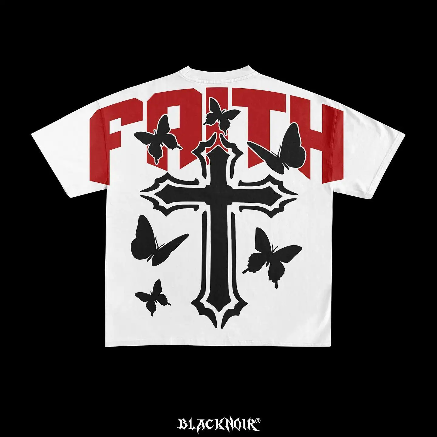 Faith Graphic Print Y2K Oversized Cotton T-Shirt - true-deals-club