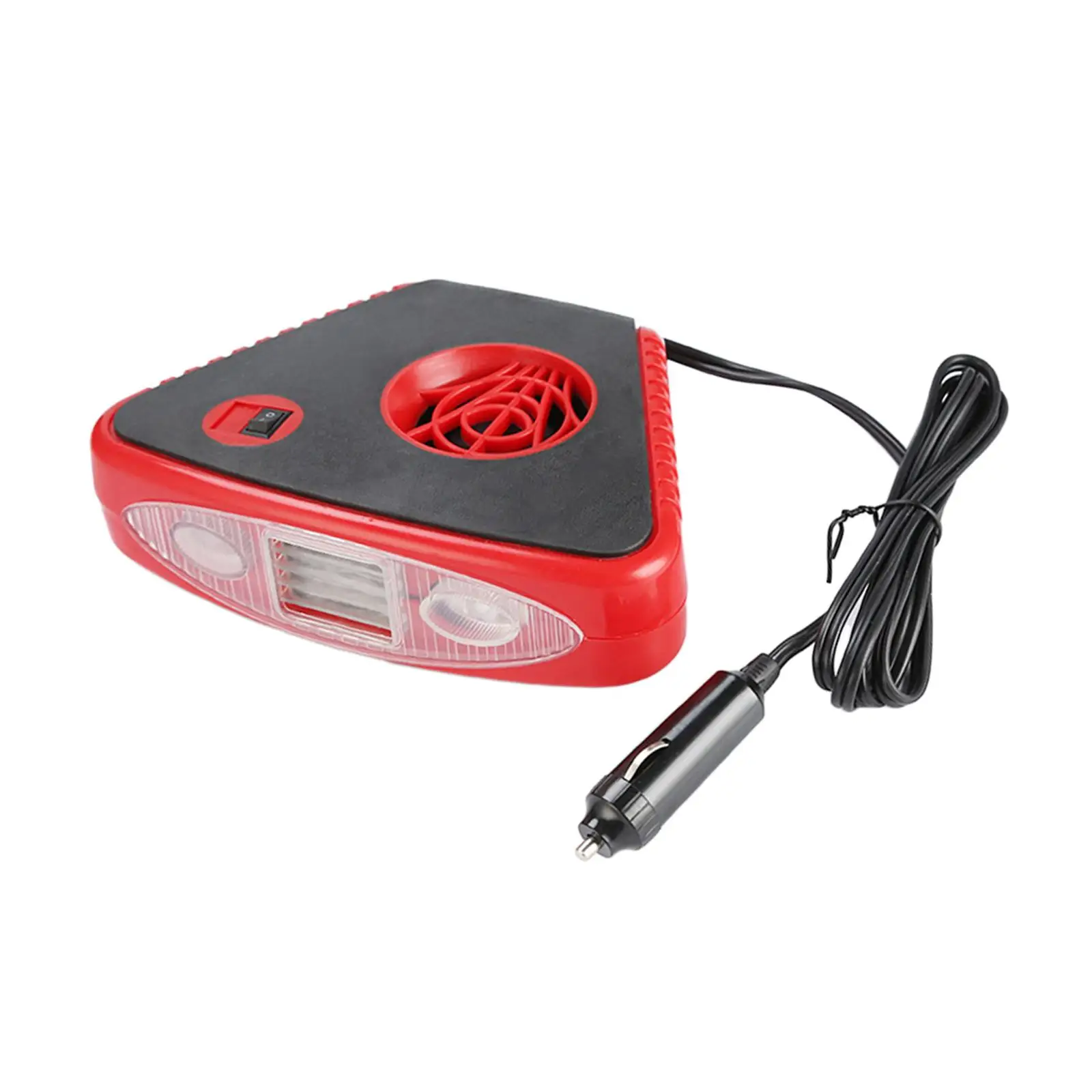 Portable 12V 150W Car Heater Fan with Light for Vehicles in Winter