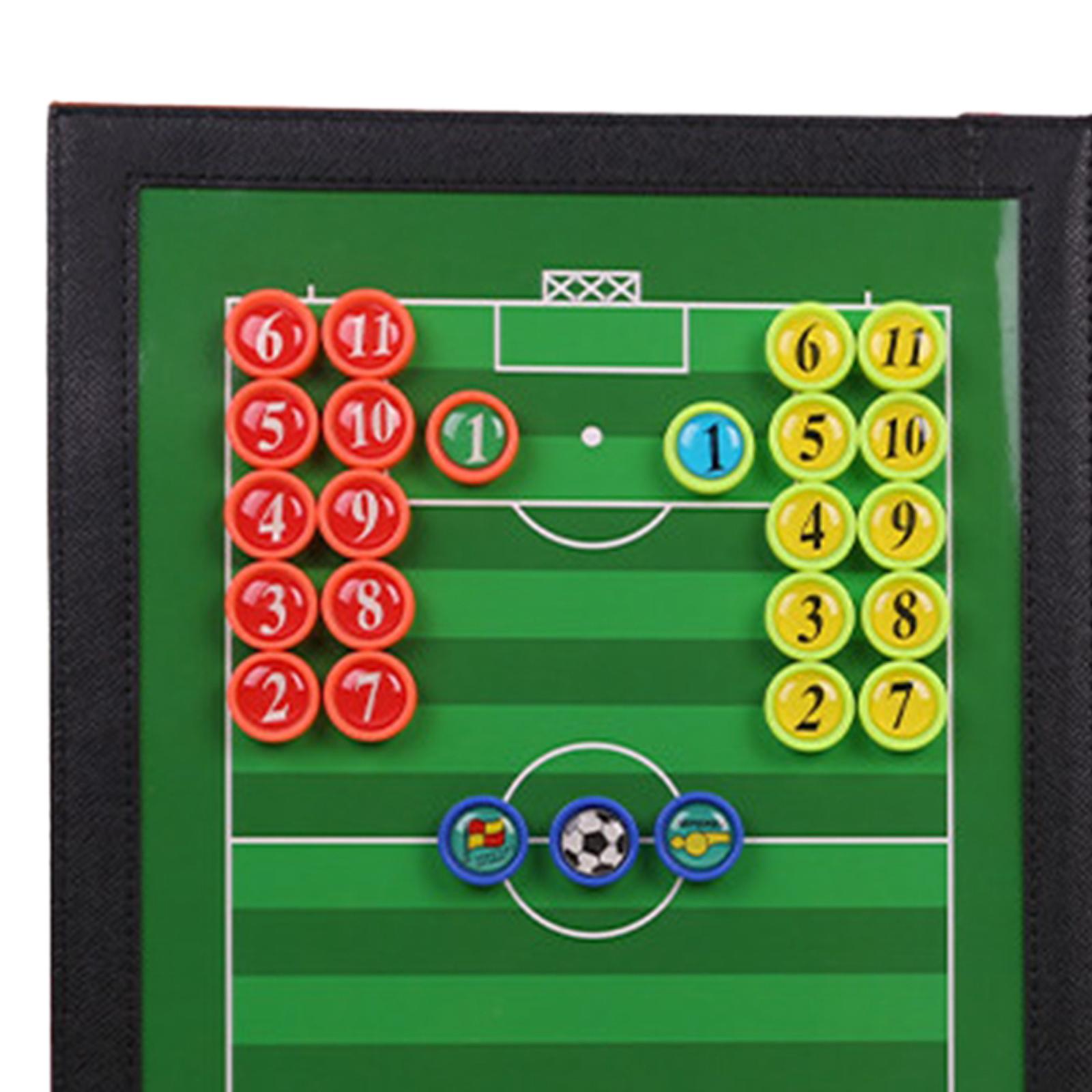 Foldable Football Coaches Board Guidance Training Assistant Large Soccer Coaching Clipboard Board for Techniques Competition