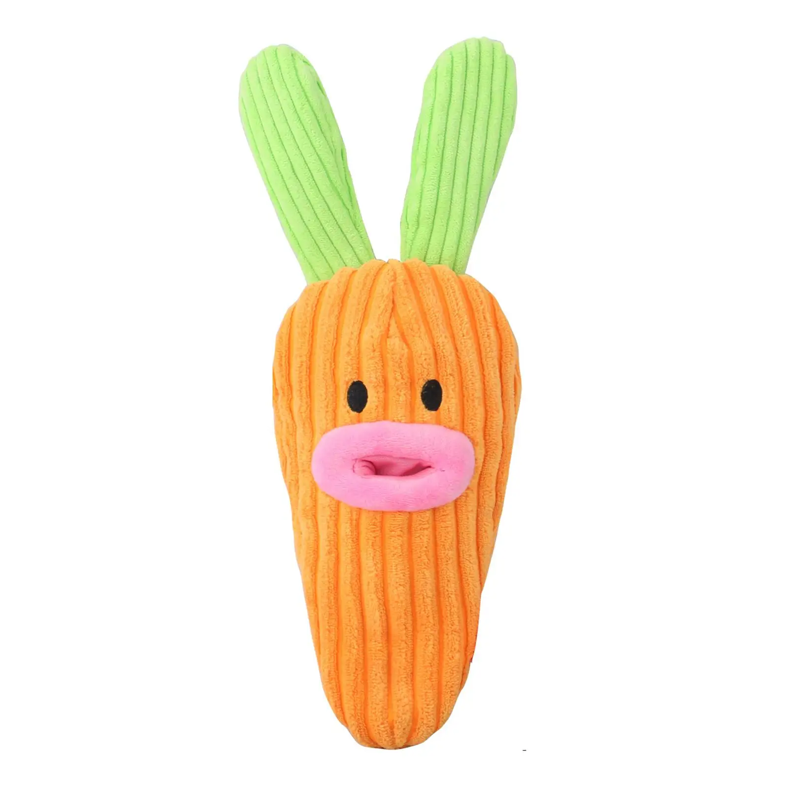 Carrot Rabbit Doll Interactive Durable with Squeaker Food Leakage Dog Chewing Toy for Small Puppy and Medium Dogs Pets Supplies