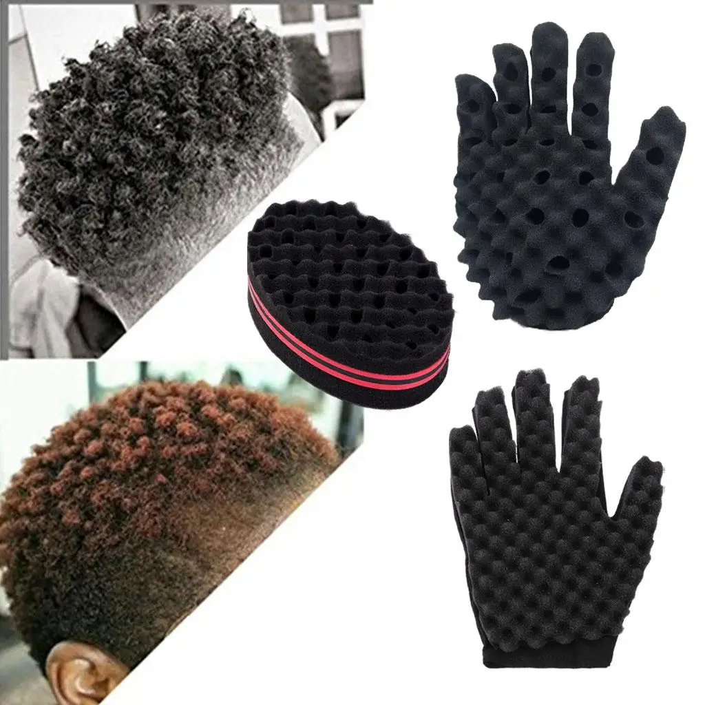 Hair     2Pcs  Sponge  Set for   ,African Hair ,Hair Styling ,Braiders, Dreadlocks