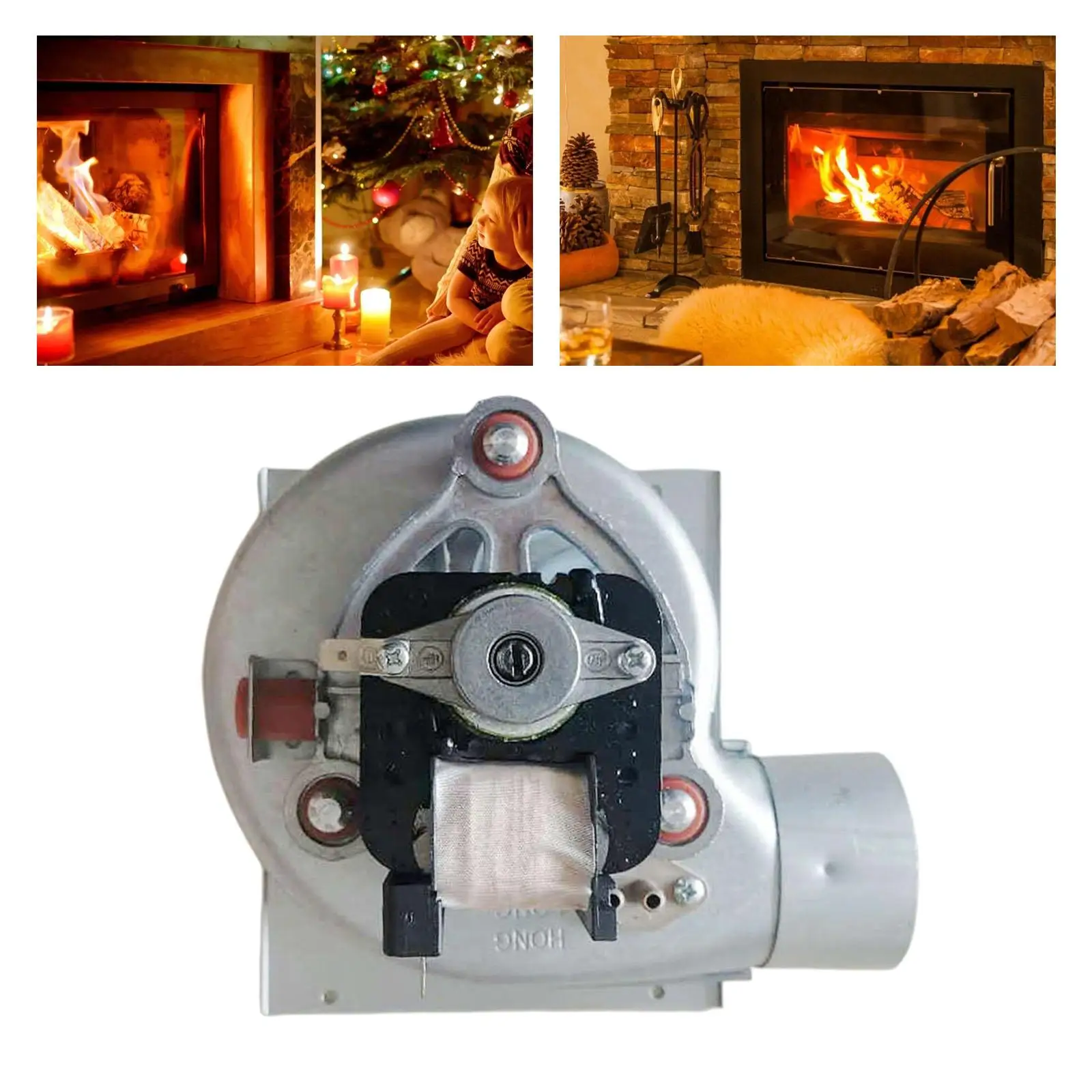 35W Furnace Centrifugal Blower Heat Dissipator Fan Iron Gear for Camping/Picnic/Outdoor Acativities