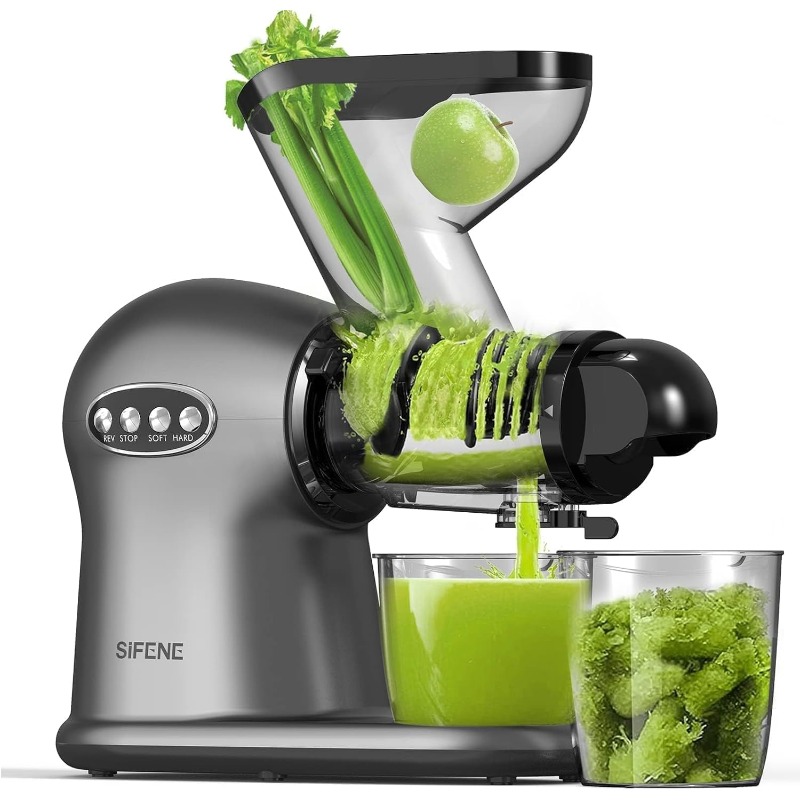 Title 10, SiFENE Cold Press Juicer, 3” Wide Dual Chute Wh...