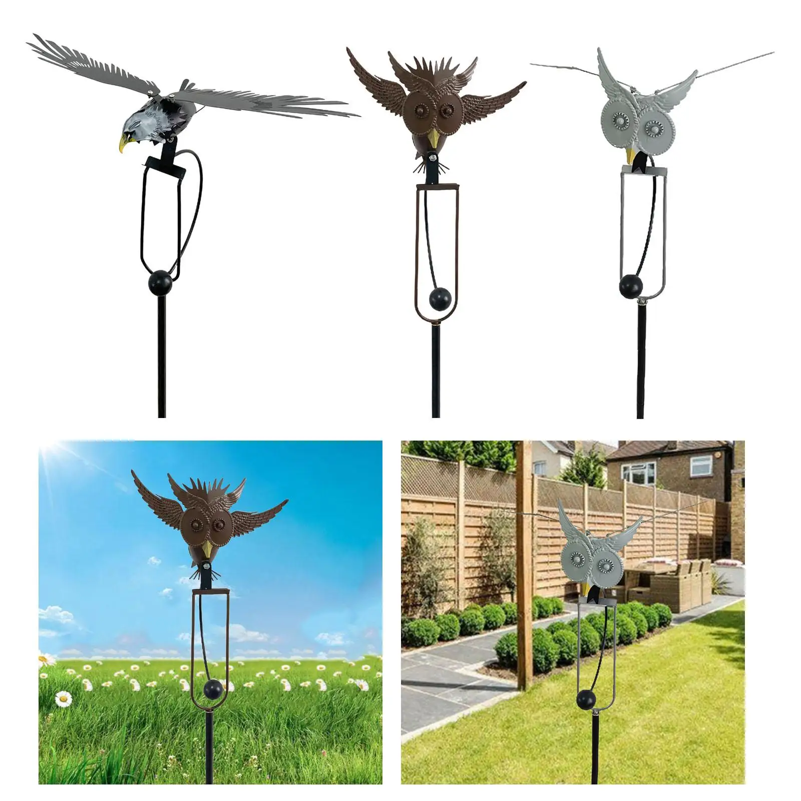 Metal Garden Stake, Figurine and Sculpture Lawn Ornaments for Backyard Pathway Garden Outdoor Outside