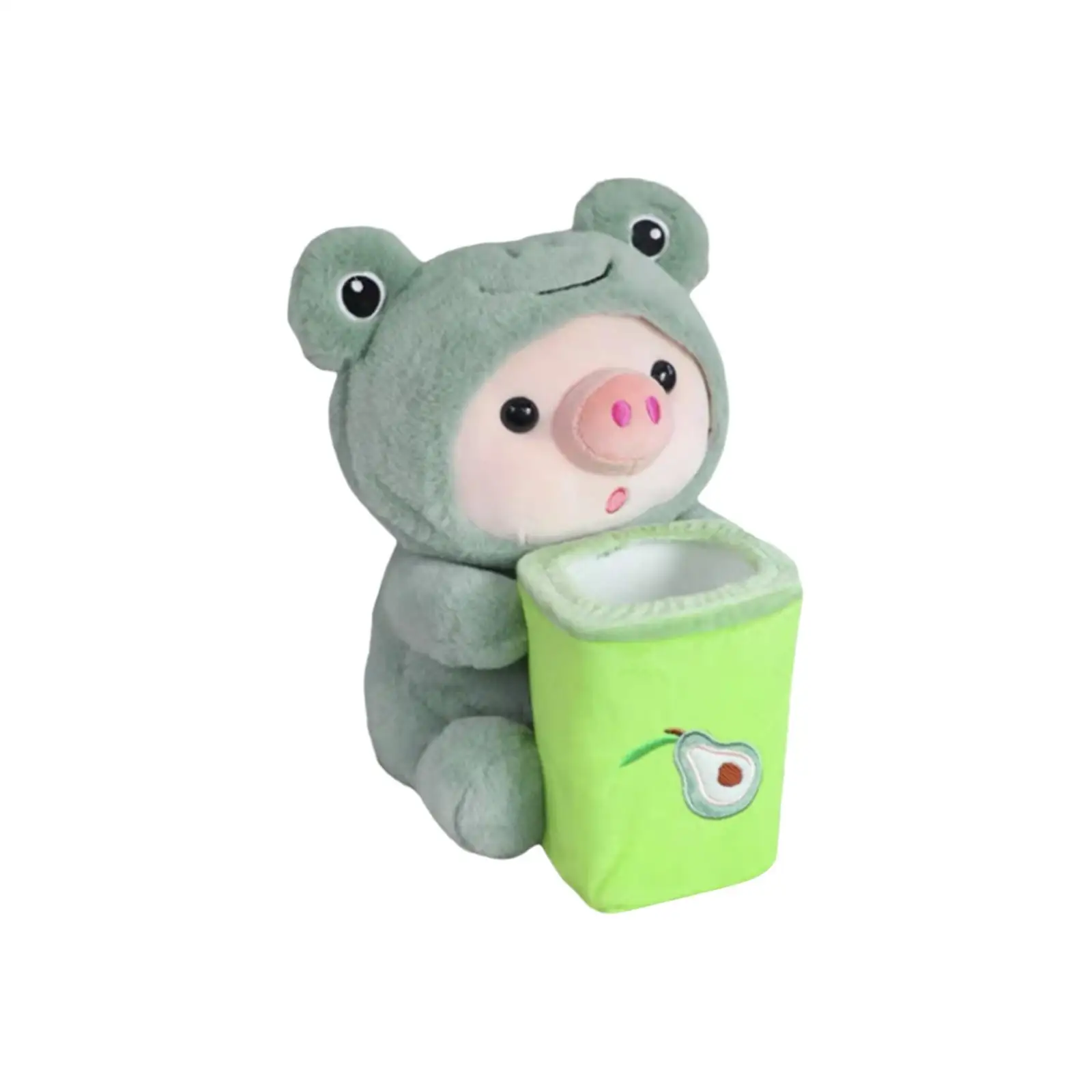 Soft Plush Car Tissue Box Trash Can Universal Trash Bag Tissue Paper Box