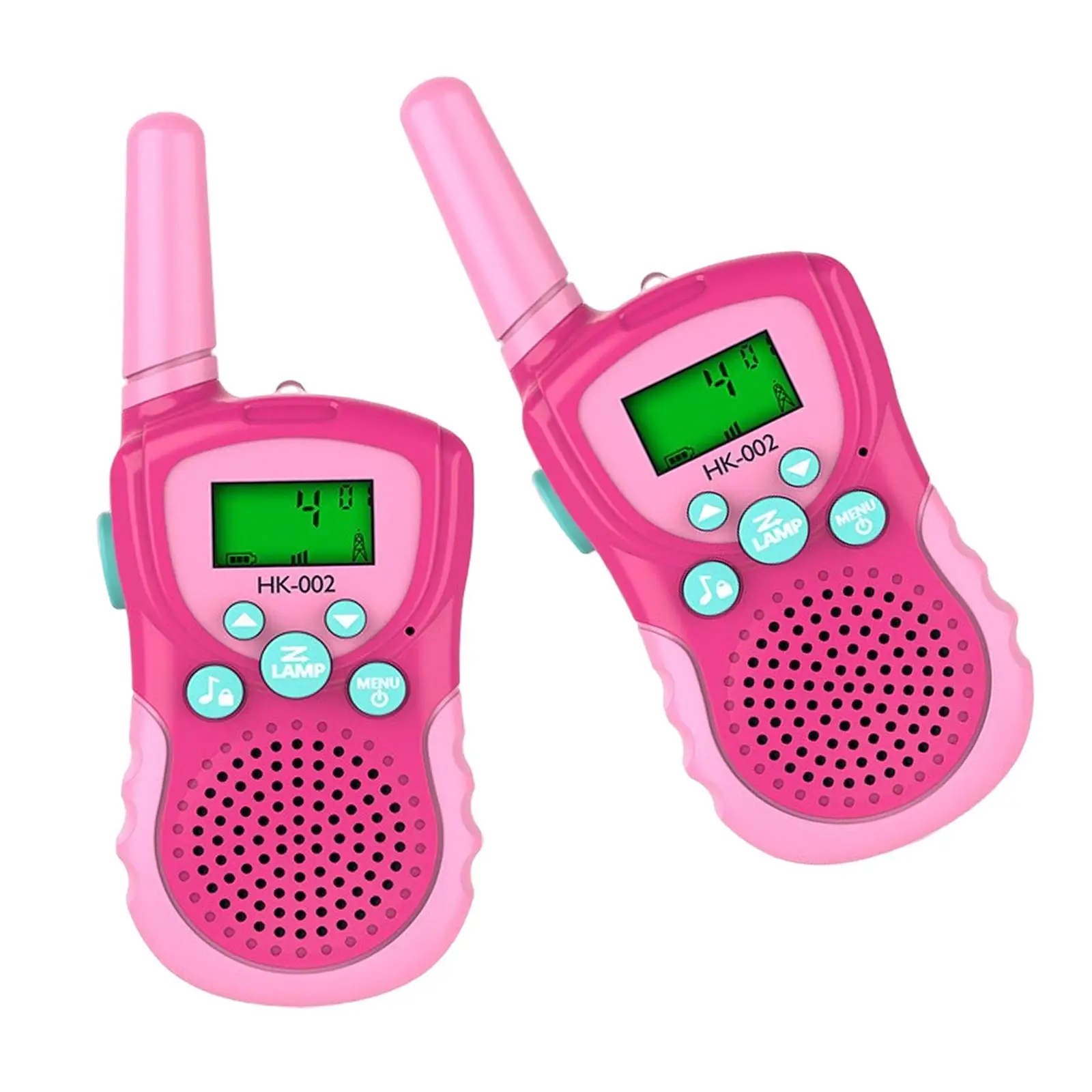2Pcs Walkie Talkies for Kids Easy to Use Long Distance 2km 2 Way Radio Toys for 3-14 Years Old Camping Hiking Indoor Boys Girls