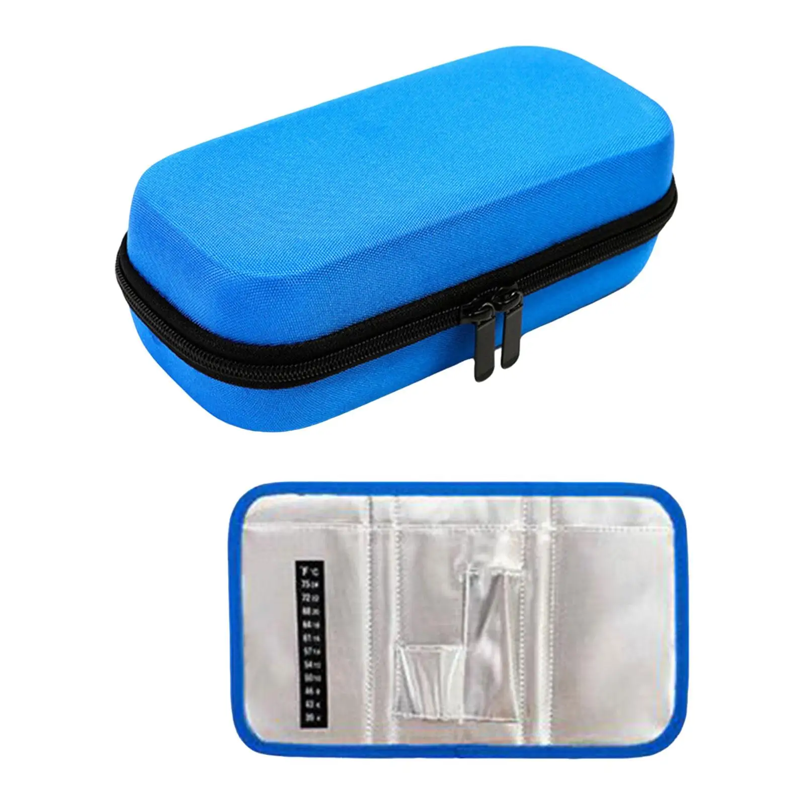 Medical Cooler Bag Convenient Outdoor Zipper Closure Protective Travel Bag Organizer Protector W/ Handle Cooler Travel Case