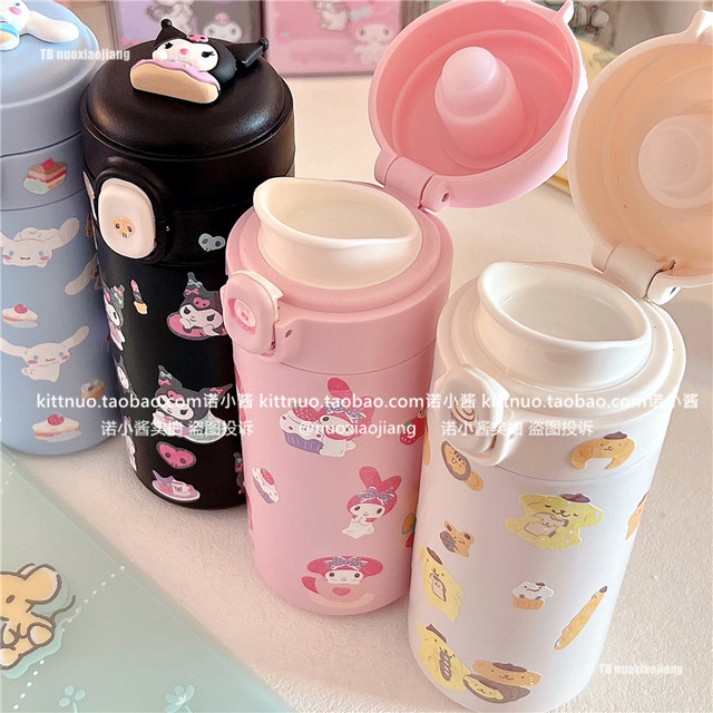 Sanrio Kuromi Cinnamoroll Thermos Cup Sippy Cup New Kawaii Simple High  Value 316 Stainless Steel Large Capacity with Straw Gifts - AliExpress