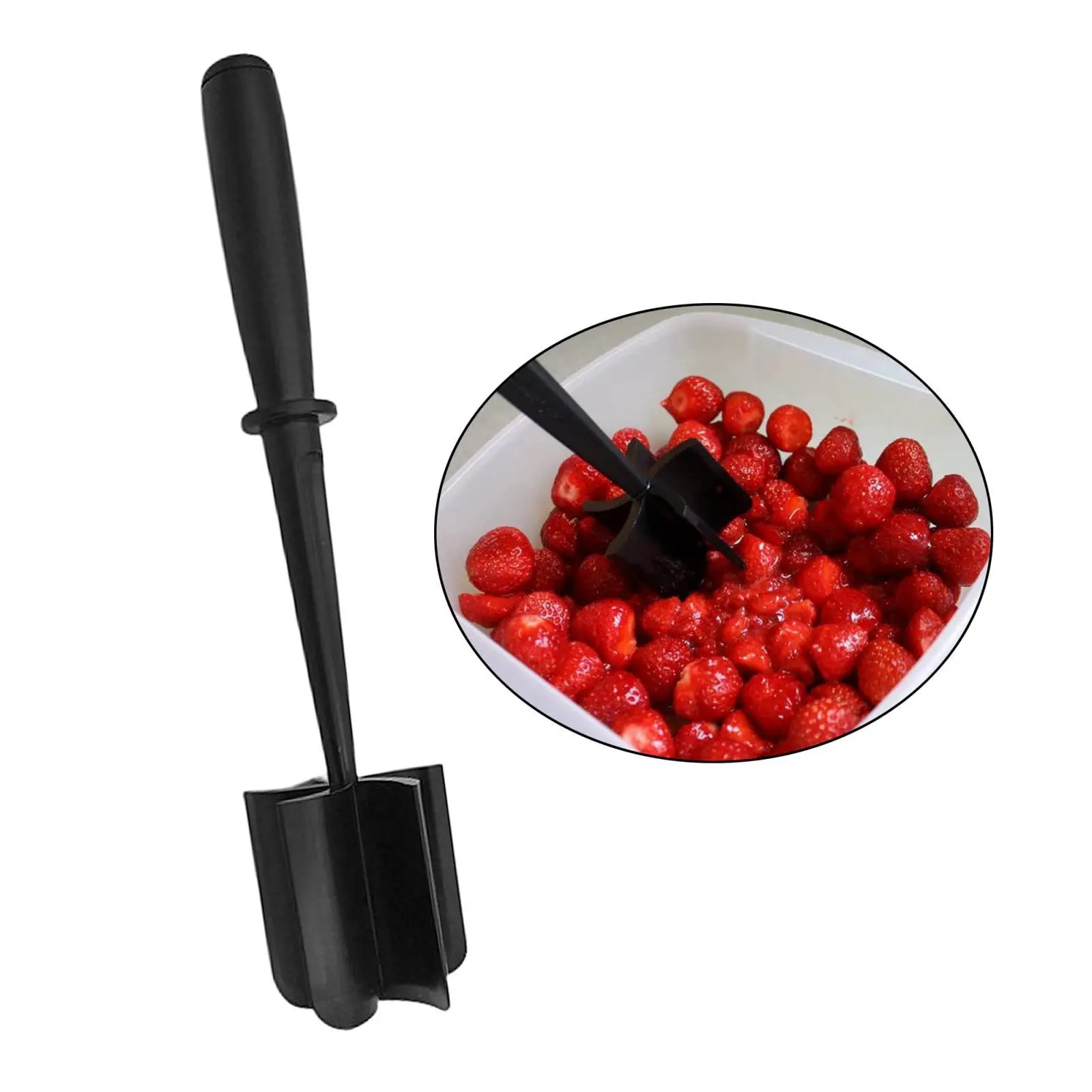 Meat/Potato Masher for Non-Stick Cookware Hamburger Chopper Utensil