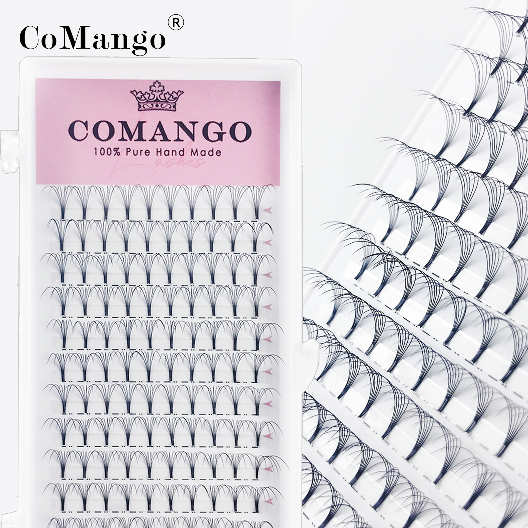 Best of CoMango Premade Volume Fans Short Stem Russian Eyelash Extensions Wide Fans 3D 4D 5D 6D 8D 10D Faux Mink Lashes Wholesale Reviews & Tips