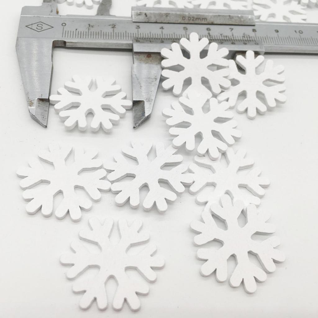 100 Pieces Snowflake Snowflake Decoration Window Decoration 30x30x3mm