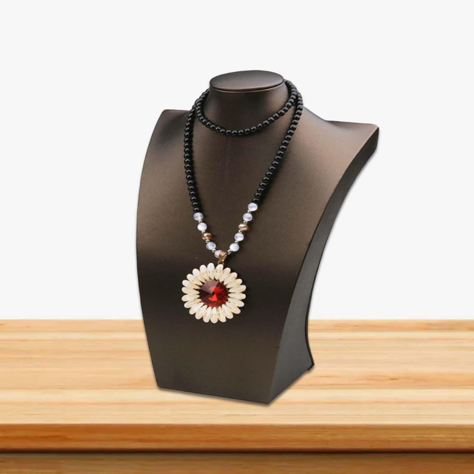 Necklace Display Jewelry Model Bust Showcase for Home Bedroom Chain Pendant Chokers