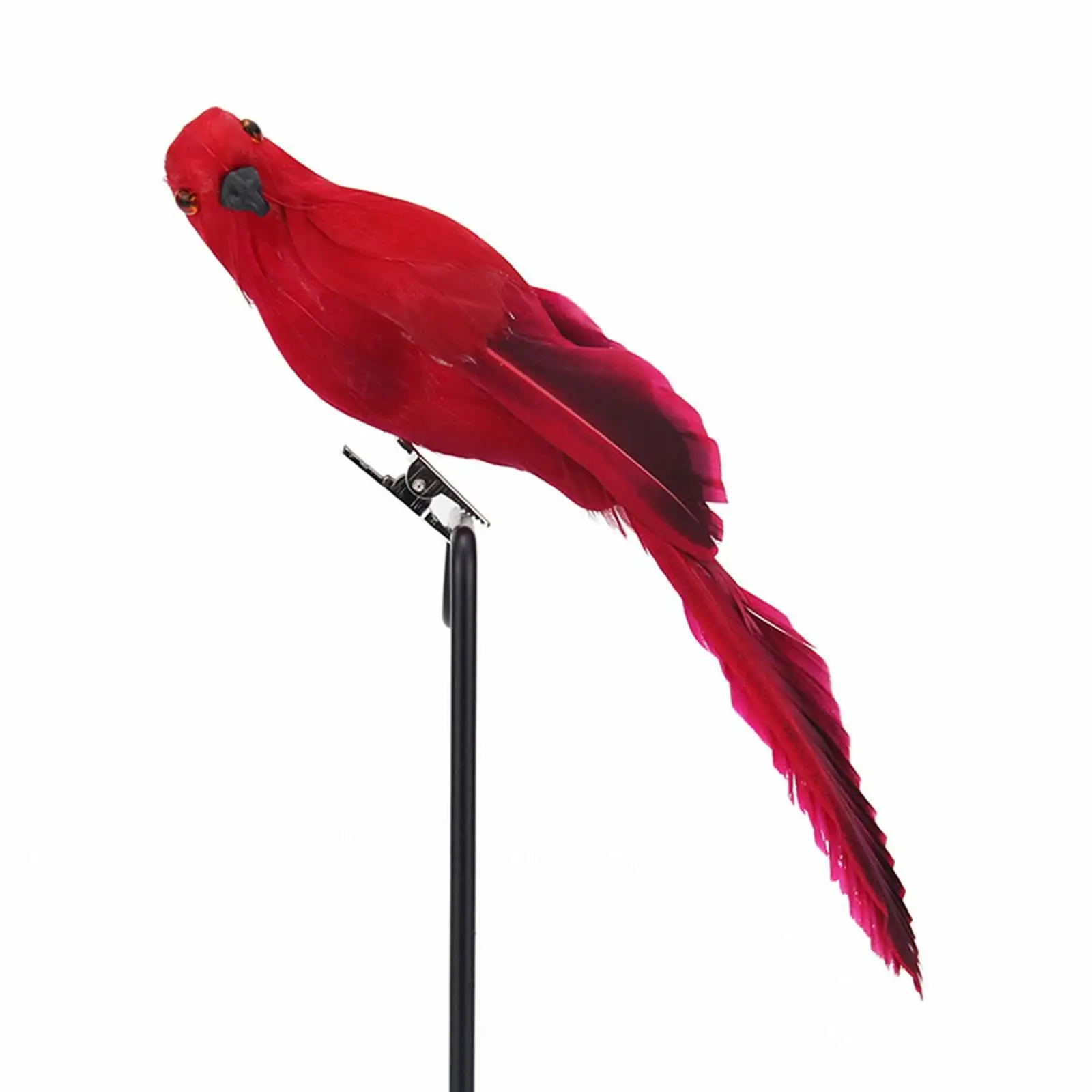  Artificial Birds Photography Props Model Sculpture Statue Feathered Parrot for Outdoor Crafts Porch Pathway Landscape Decor