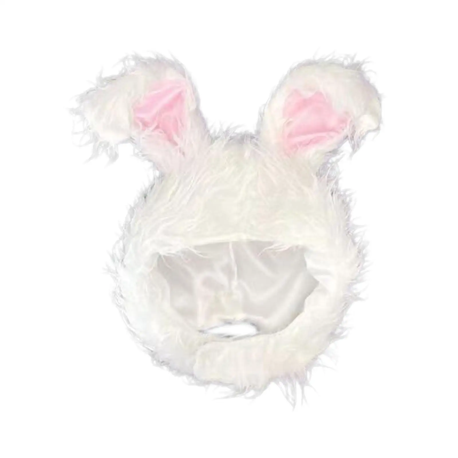 Bunny Ears Hat Cute Adjustable Easter Warm Cozy Headwear for Party Favors Halloween