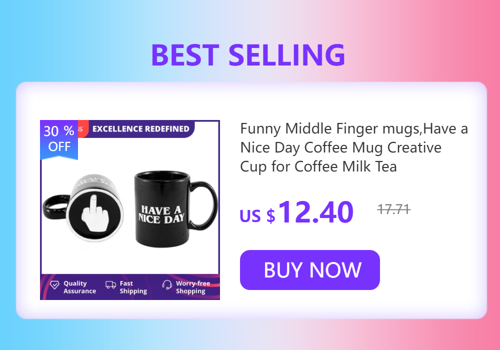 Funny Middle Finger mugs,Have a Nice Day Coffee Mug Creative Cup for Coffee Milk Tea Cups,Ceramic Coffee Porcelain Tea Cup Gift