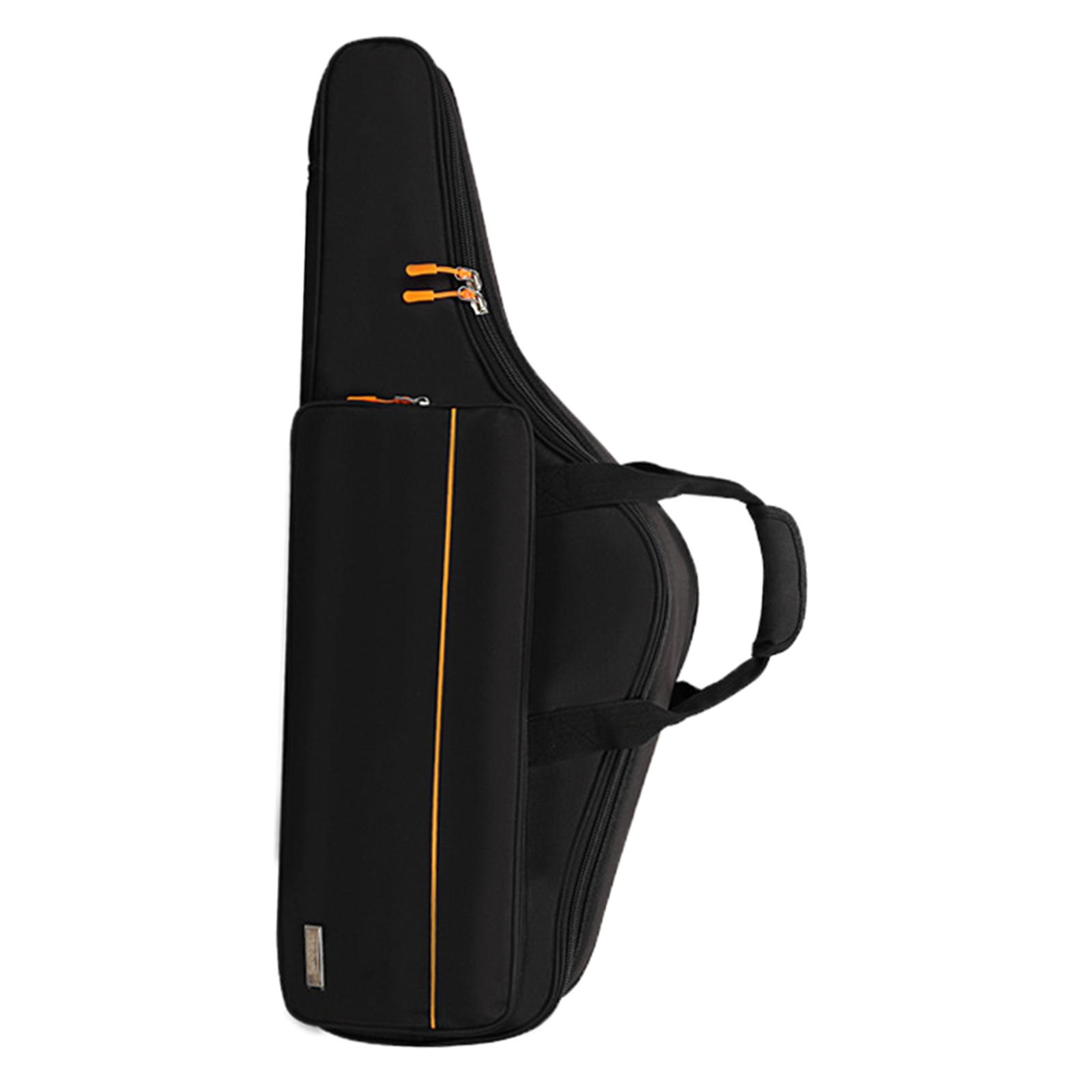 Saxophone Storage Bag Carrying Case Waterproof Accessories Portable Thicken with Exterior Pocket for B Flat Tenor Sax Outdoor