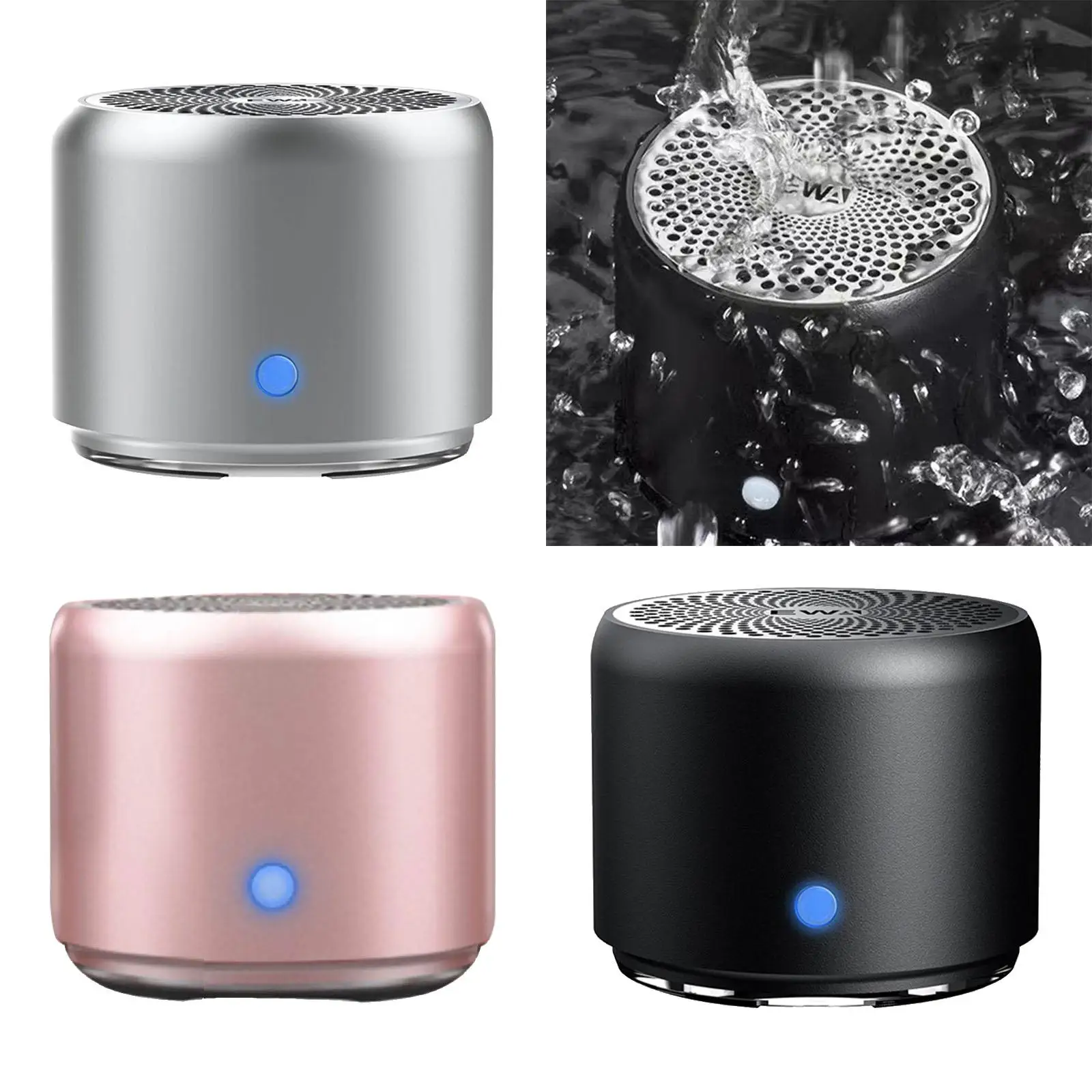 Compact Mini Bluetooth Speaker Wireless Voice Broadcast Long Battery Life Waterproof Easy to Carry for Bike Room Hiking Party