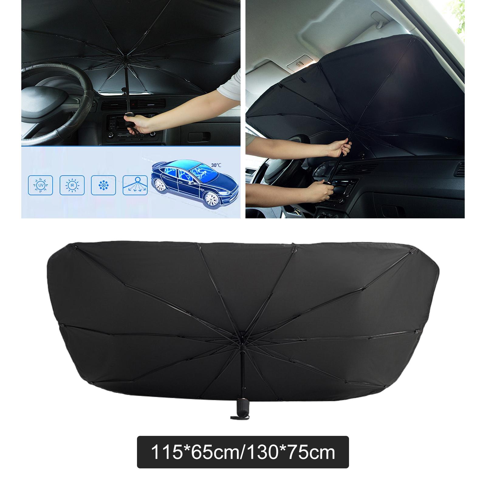 Car Windshield Sun Shade Umbrella Fit for Most Sedans Truck Easy to Store