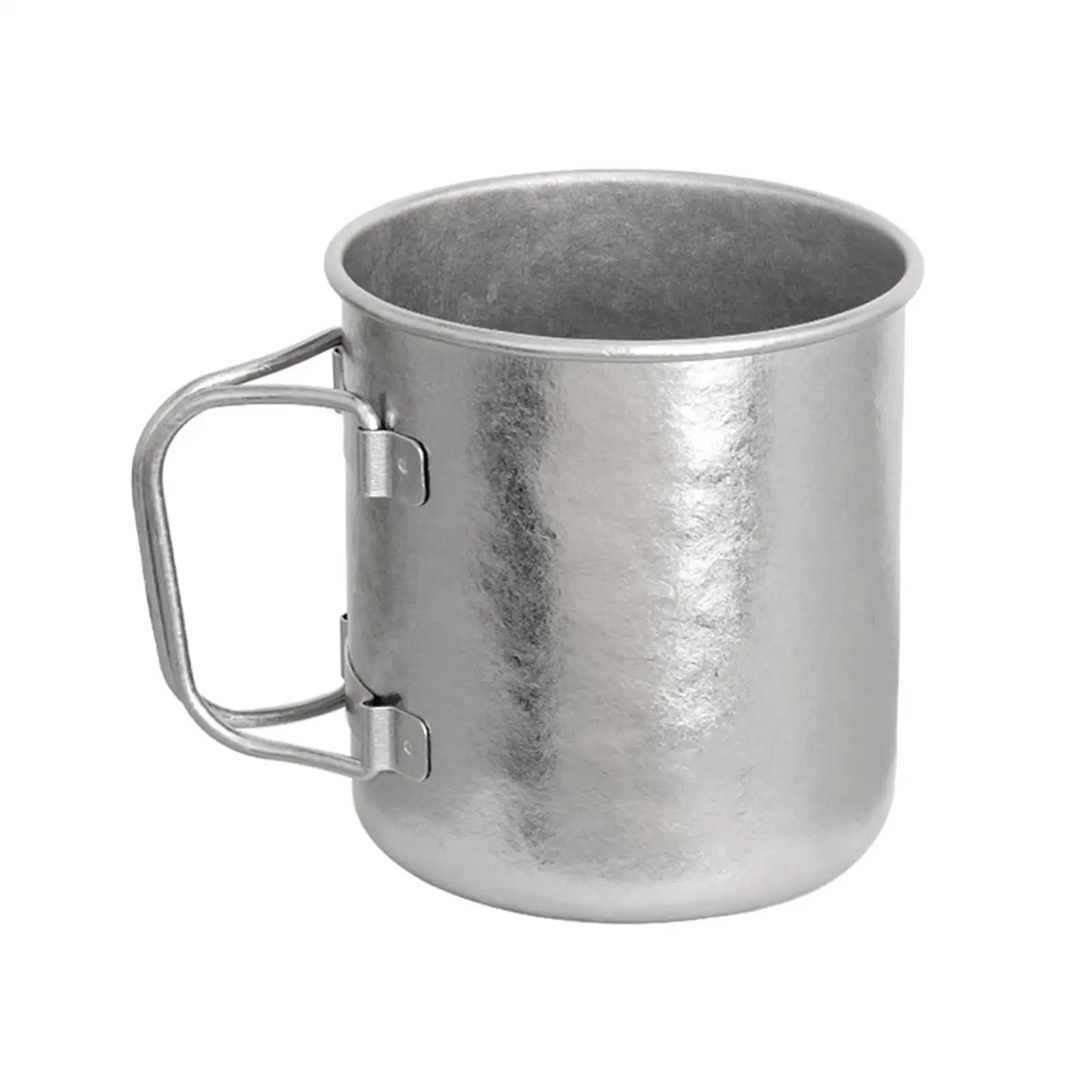 450ml Titanium Cup Camping Mug with Handle Water Cup for Outdoor Activities