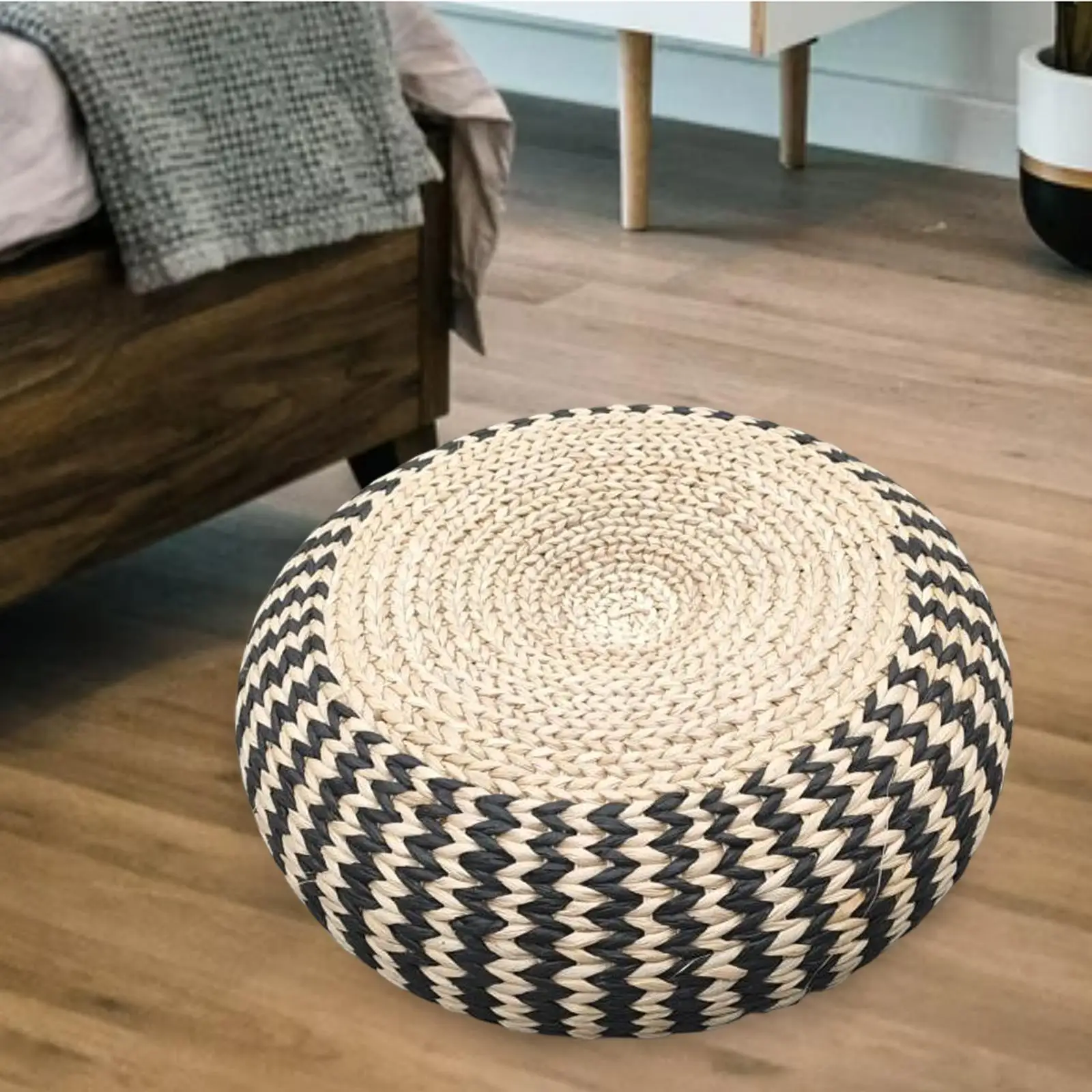 Natural Straw Tatami Cushion Mat Breathable Chair Seat Mat Tablemat Window Decoration 40 x 16cm