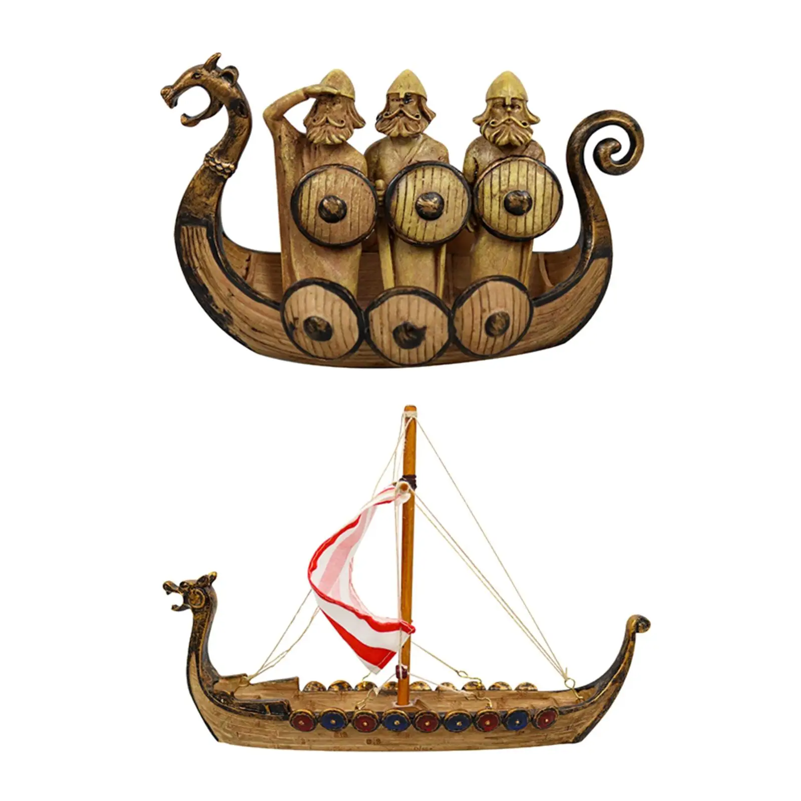 Simulation Ship Model, Kids Gifts Sailing Boat Kit Boat Model Dragon Boat Incense Burner for Holiday Table Party Cafe Decor