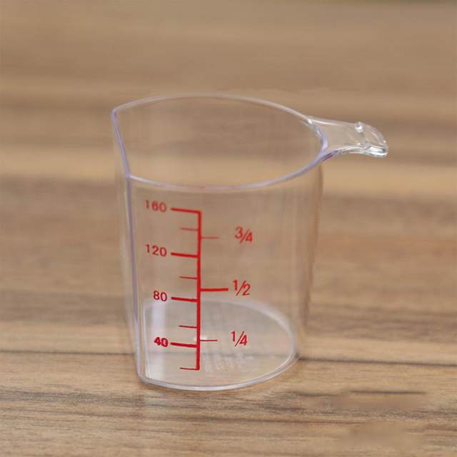 180ML Plastic Rice Measuring Cup Precision with Handle Easy