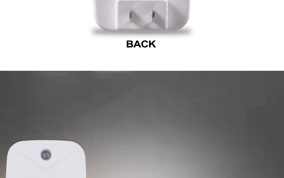 LED Night Light Wireless Light control Sensor Dusk-to-Dawn Night Lights For Baby Kids Bedside Bedroom Corridor Lamp EU US Plug