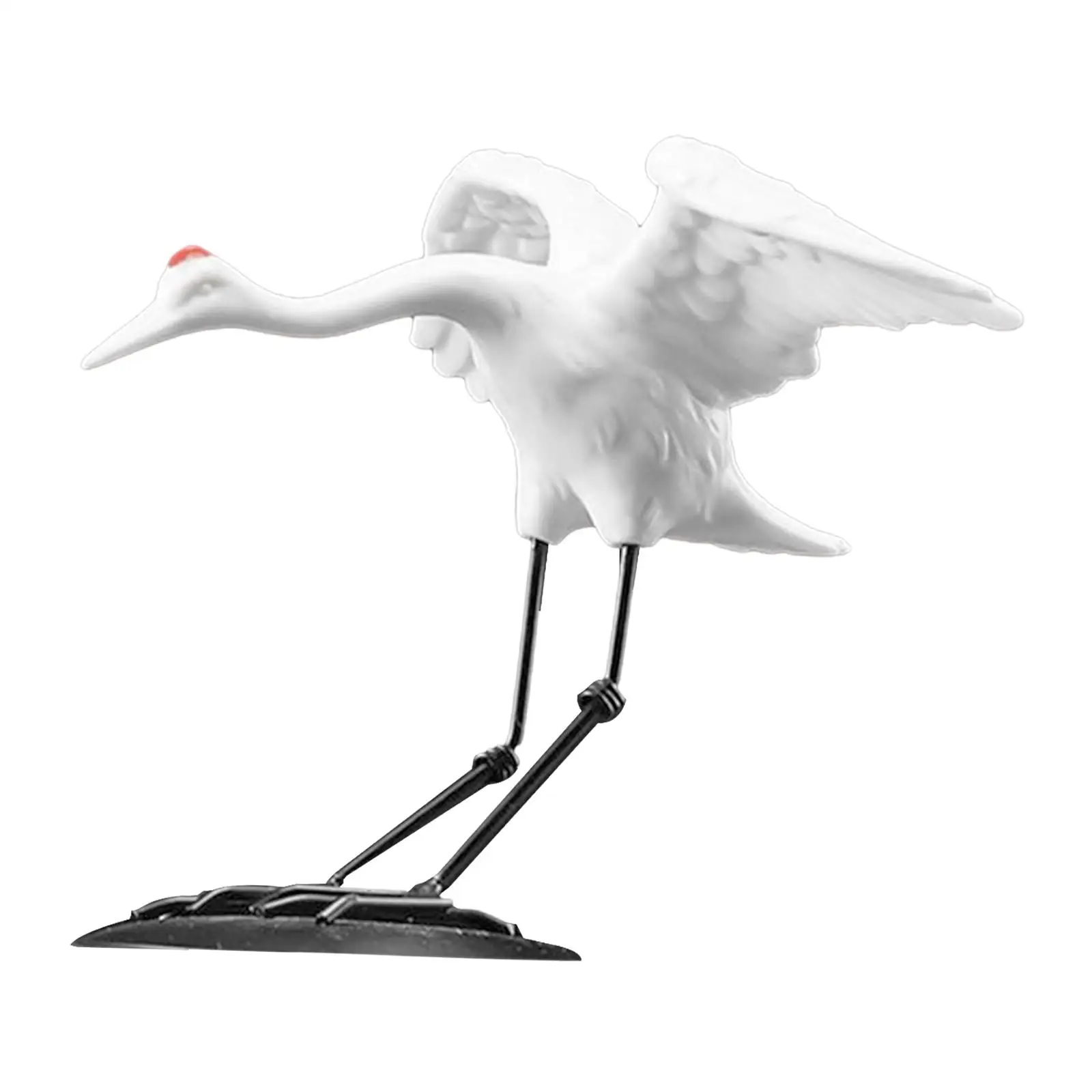 Crane Statue Figurine animal Bird living Room Cabinet Bedroom