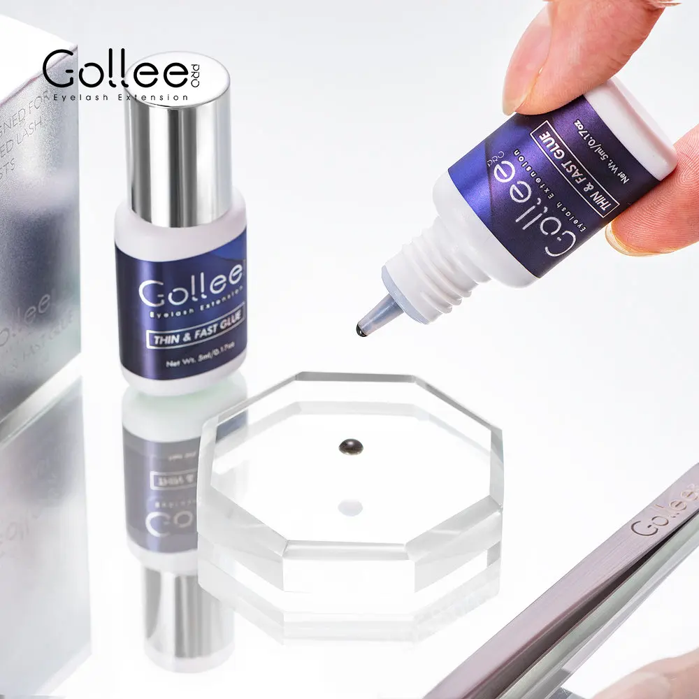 Best of Gollee 5ml 10ml Glue For Eyelashes Extensions 0.5s Fast Drying For Professional Salon Artist Transparent Eyelash Extensions Glue Reviews & Tips