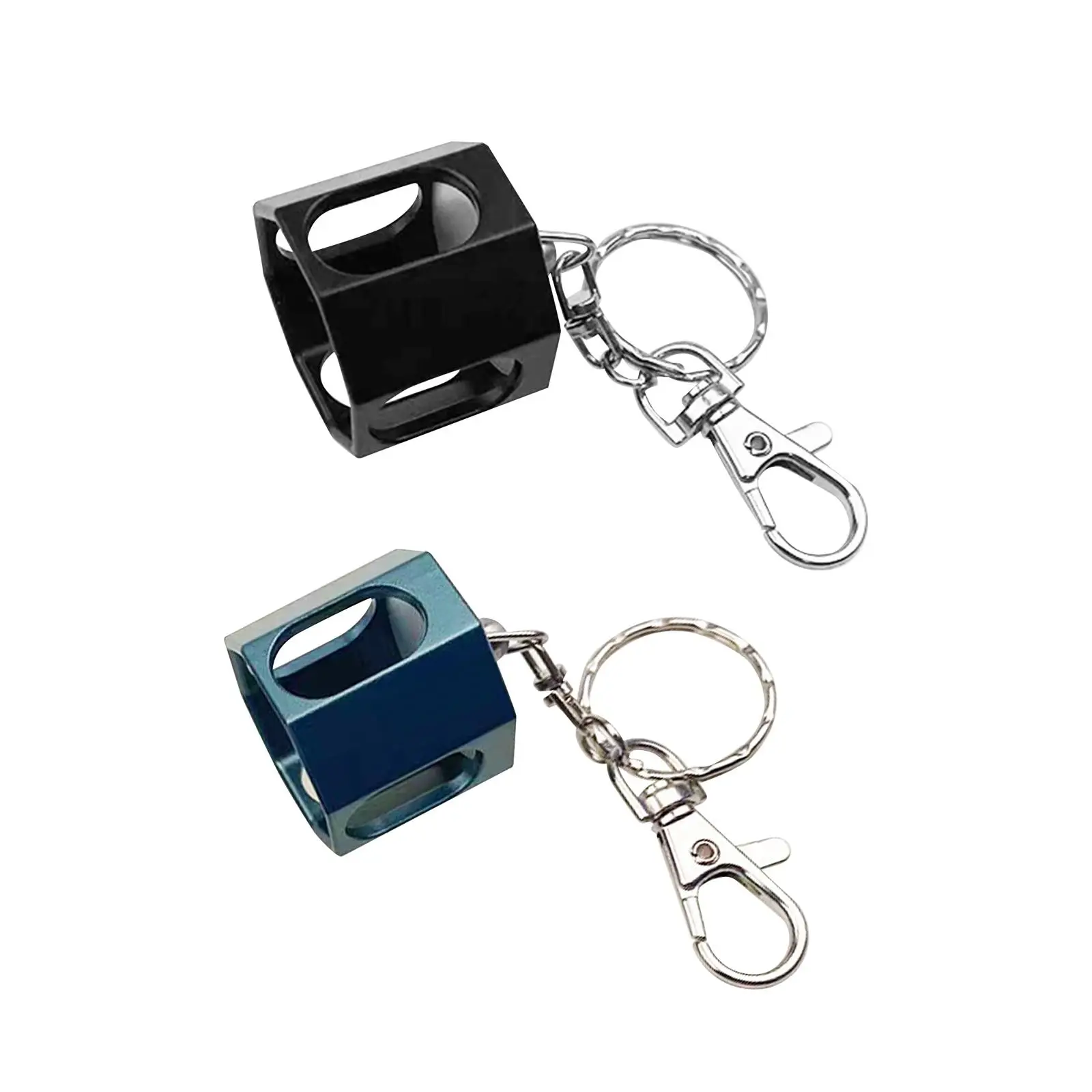 Billiard Cue Chalk Holder Chalk Pocket with Keychain Lightweight Billiards