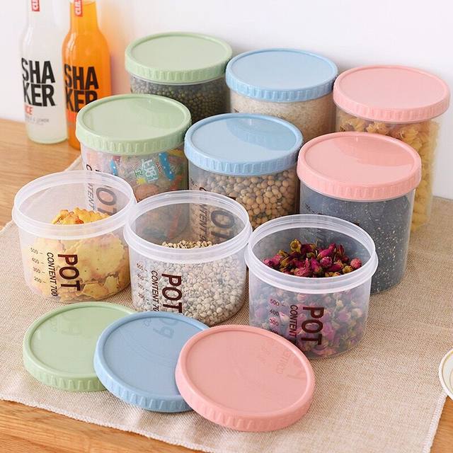 1PC Plastic storage box with lid finishing Plastic Clear Transparent  Storage Box Collections Case Beads Home Supplies JG 0701